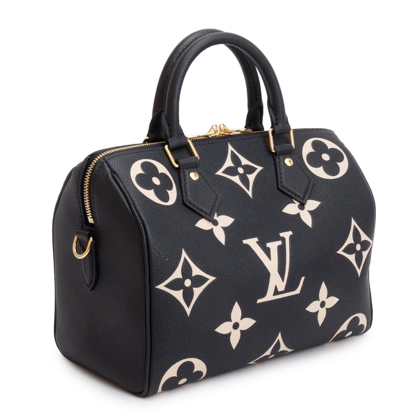 Louis Vuitton 2022 Bicolor Monogram Empreinte Leather Speedy Bandouliere 25