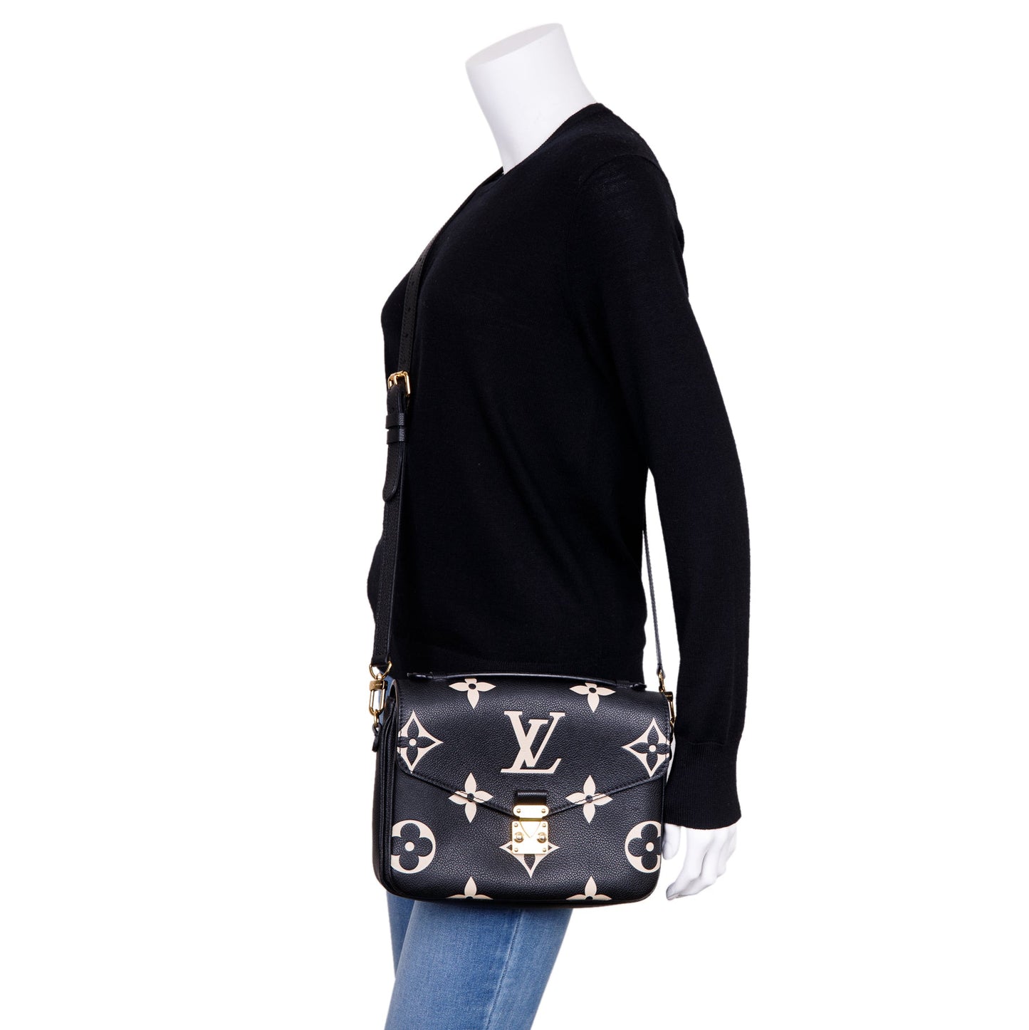 Louis Vuitton 2022 Bicolor Monogram Empreinte Pochette Metis
