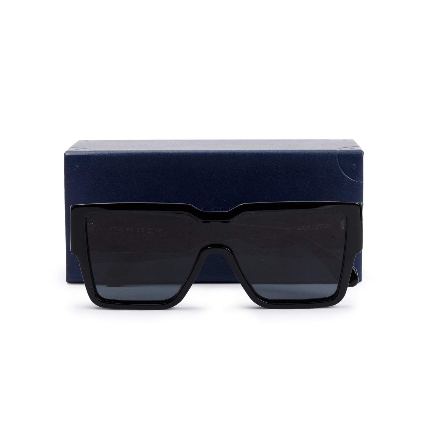Louis Vuitton 2022 Black Acetate LV Clash Square Sunglasses