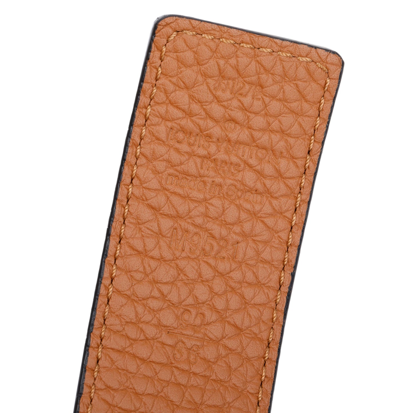 Louis Vuitton 2022 Black & Brown Taurillon Leather LV Initials 30 MM Reversible Belt 90 36