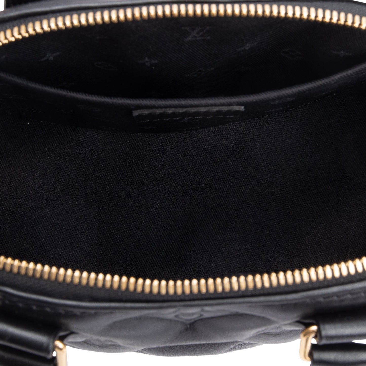 Louis Vuitton 2022 Black Bubblegram Embossed Leather Alma BB