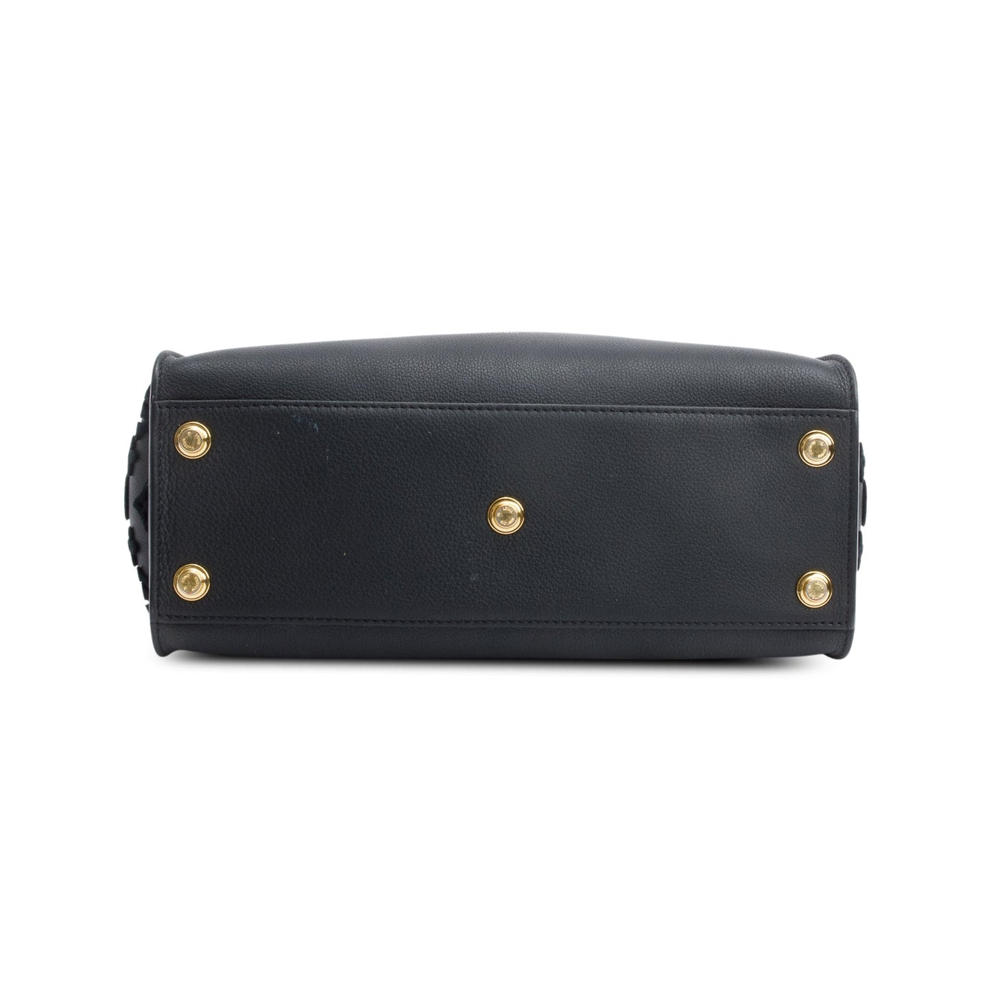 Louis Vuitton 2022 Black Calf Monogram Tufting On My Side MM Tote