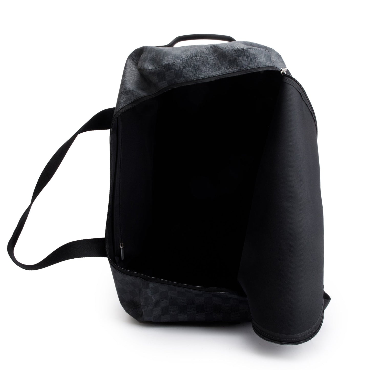 Louis Vuitton 2022 Black Damier Graphite Horizon Soft Duffle 55