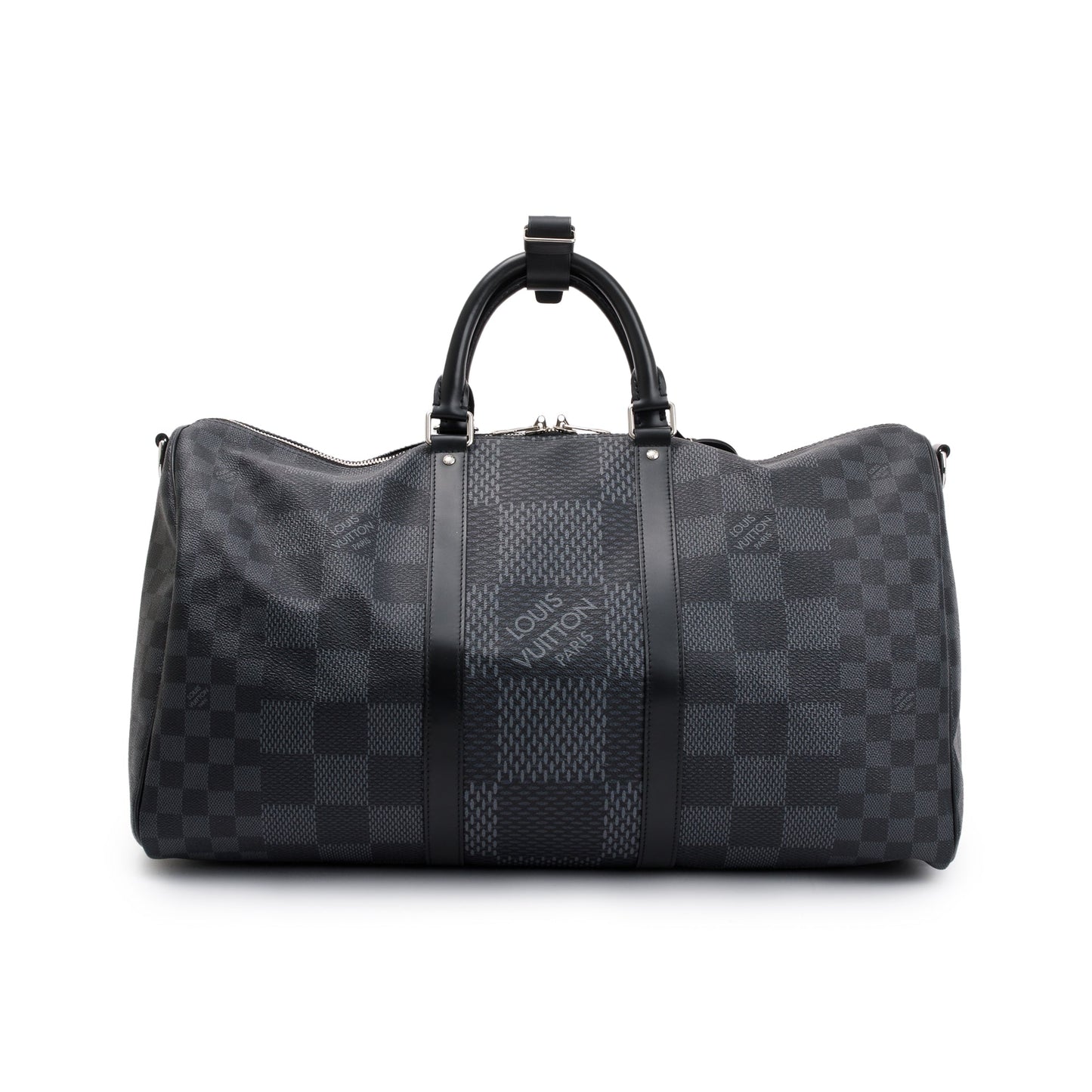 Louis Vuitton 2022 Black Damier Graphite Keepall Bandouliere 50