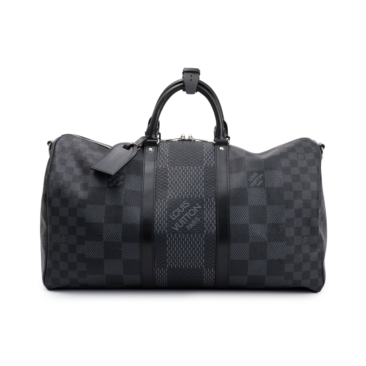Louis Vuitton 2022 Black Damier Graphite Keepall Bandouliere 50