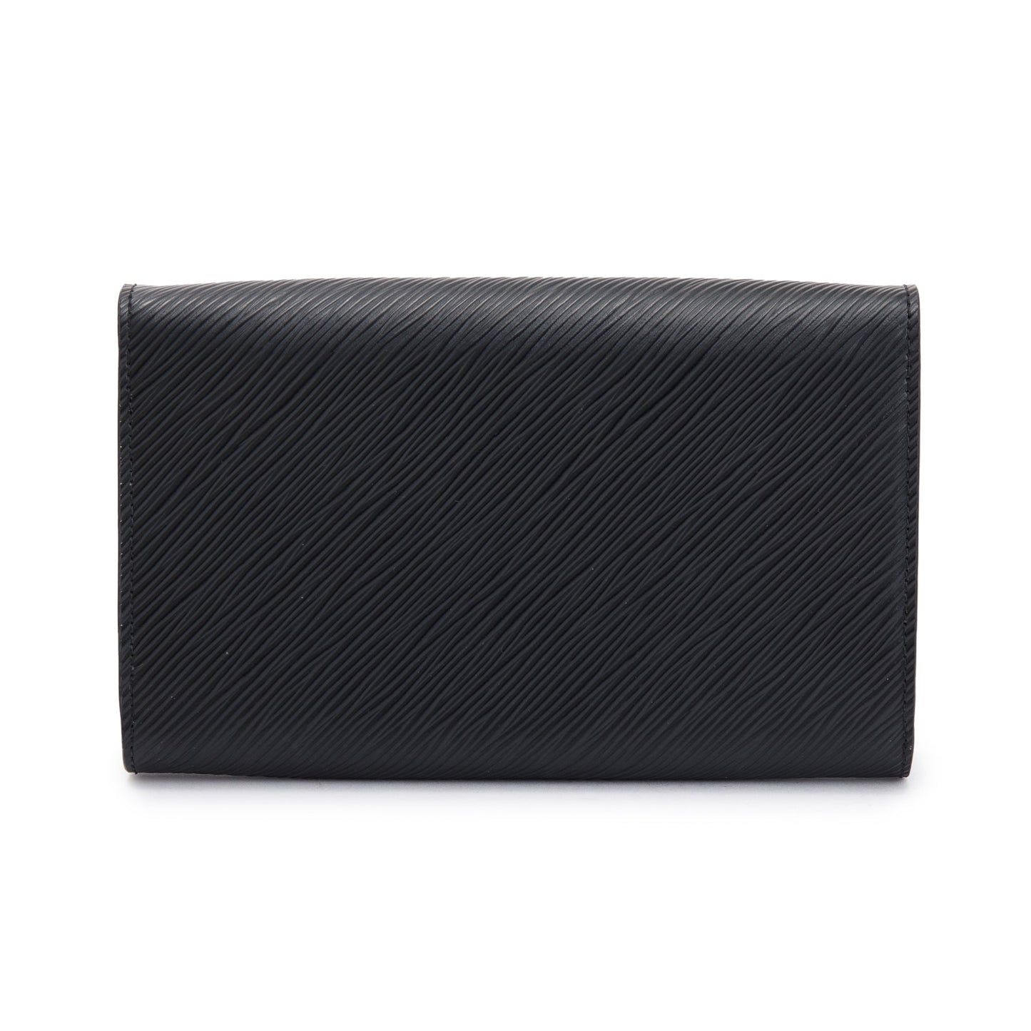 Louis Vuitton 2022 Black Epi Leather Twist Chain Wallet