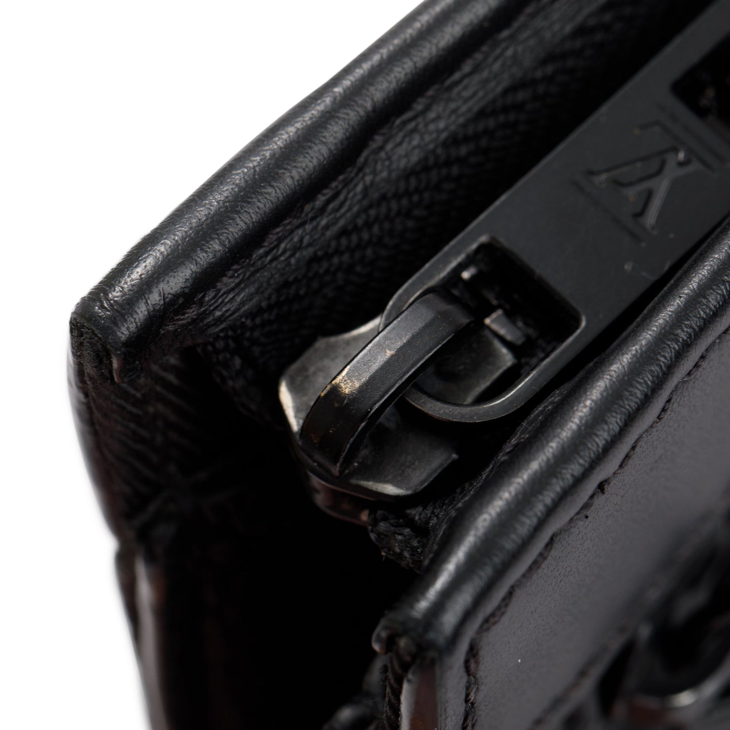 Louis Vuitton 2022 Black LV Aerogram Calfskin Leather Messenger Voyage