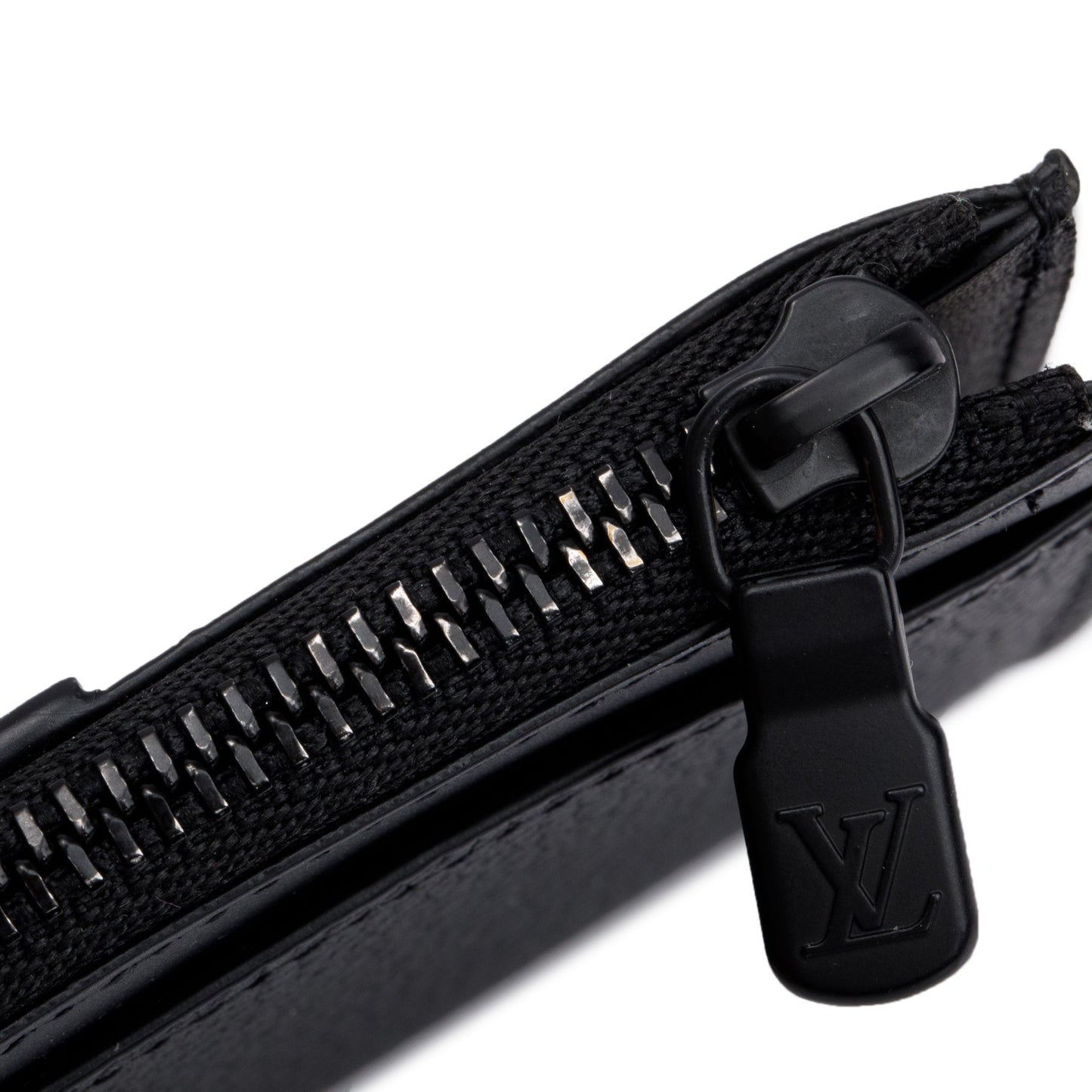 Louis Vuitton 2022 Black Leather Coin Card Holder