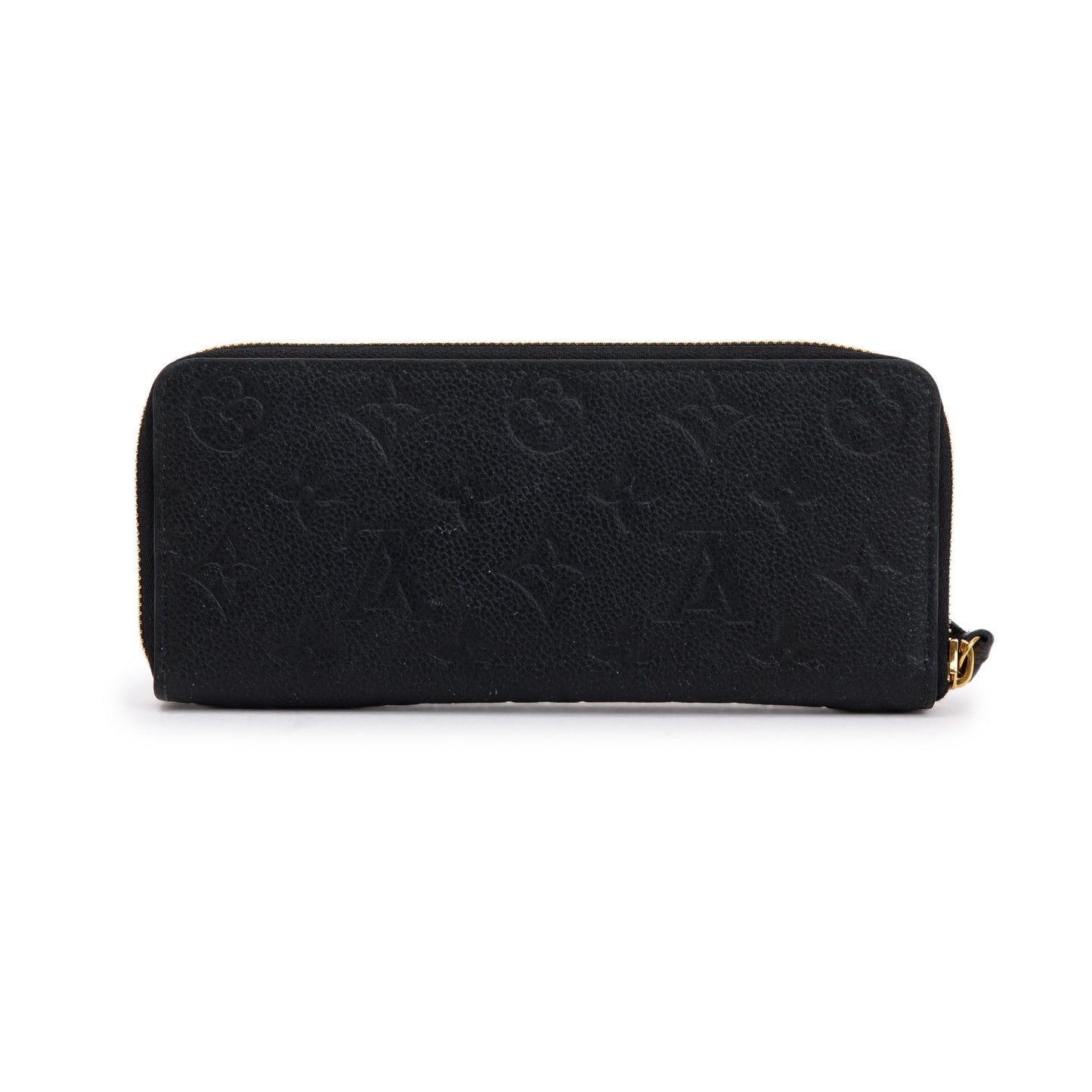 Louis Vuitton 2022 Black Monogram Empreinte Clemence Wallet