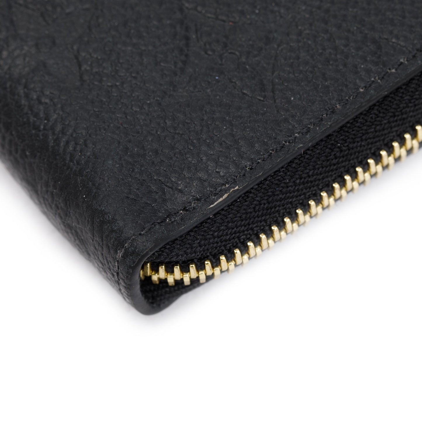 Louis Vuitton 2022 Black Monogram Empreinte Clemence Wallet