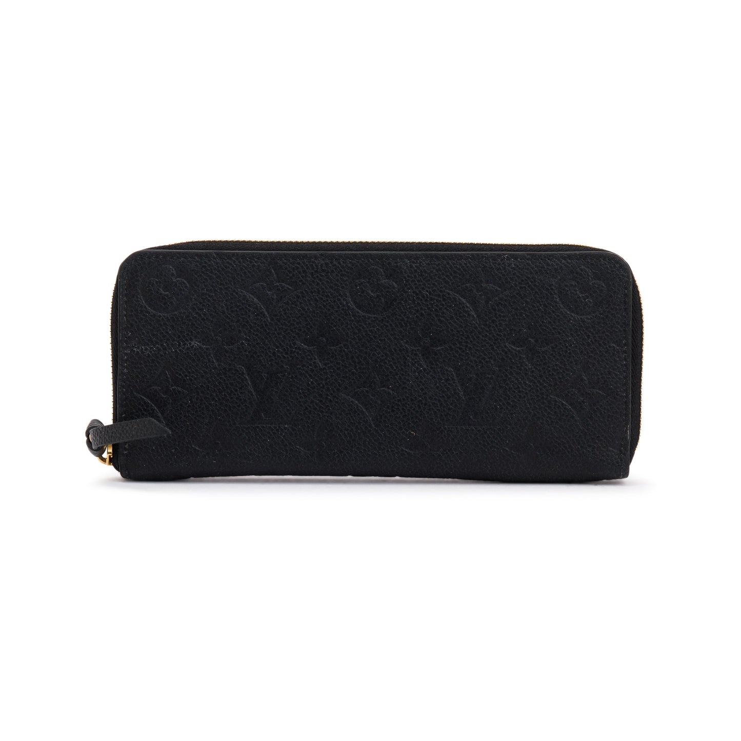 Louis Vuitton 2022 Black Monogram Empreinte Clemence Wallet
