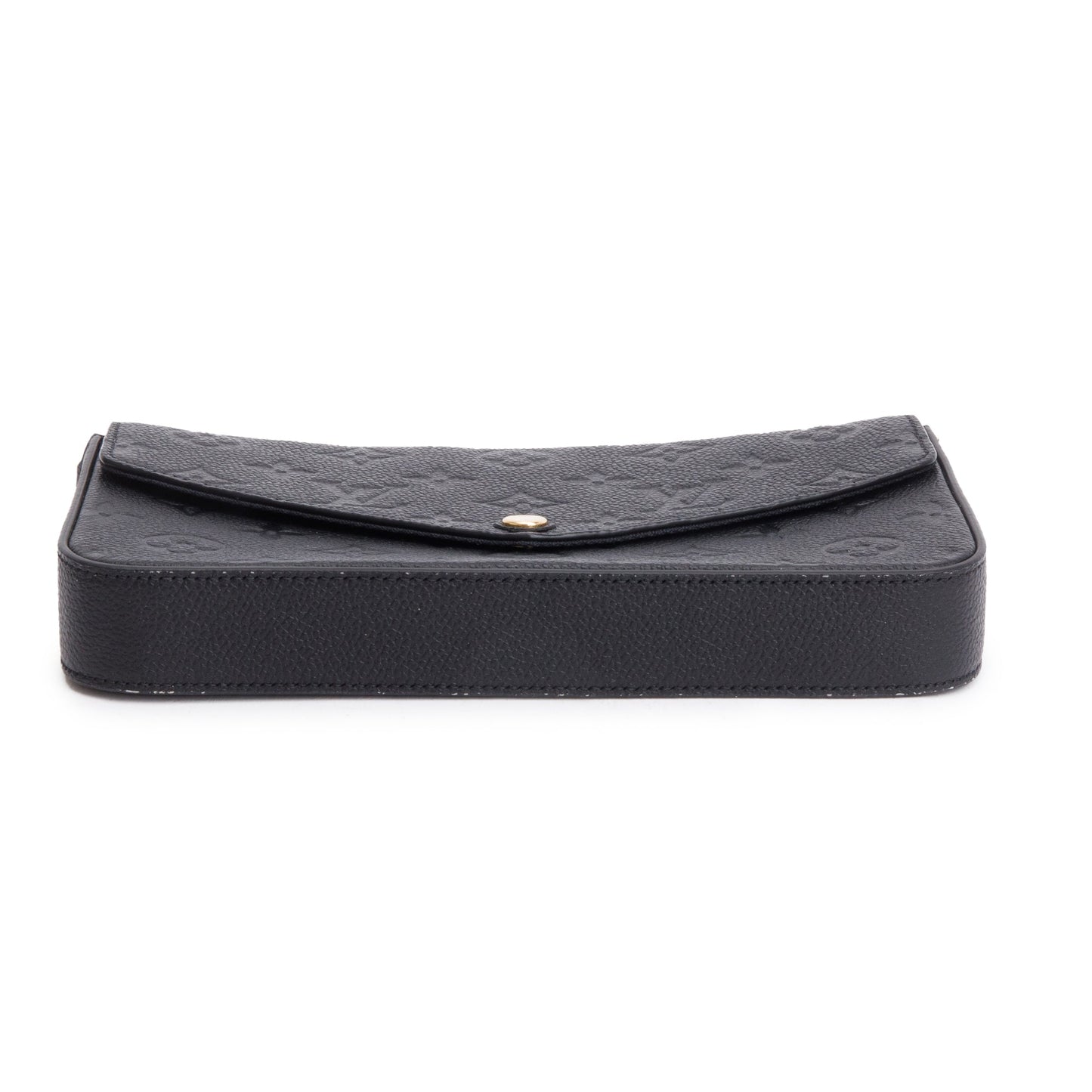 Louis Vuitton 2022 Black Monogram Empreinte Leather Felicie Pochette