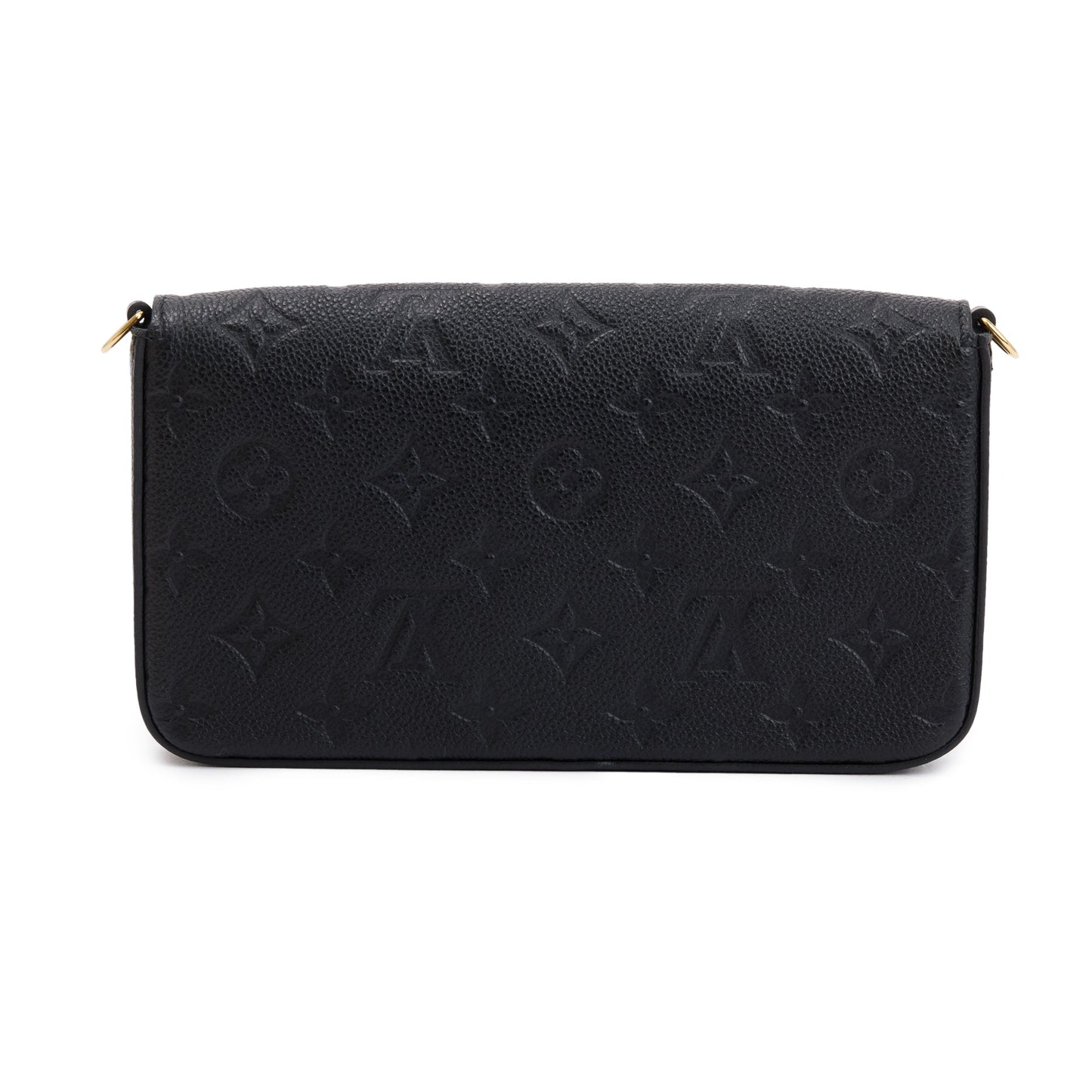 Louis Vuitton 2022 Black Monogram Empreinte Leather Felicie Pochette