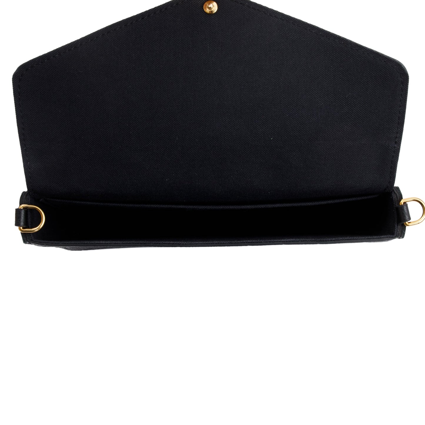 Louis Vuitton 2022 Black Monogram Empreinte Leather Felicie Pochette