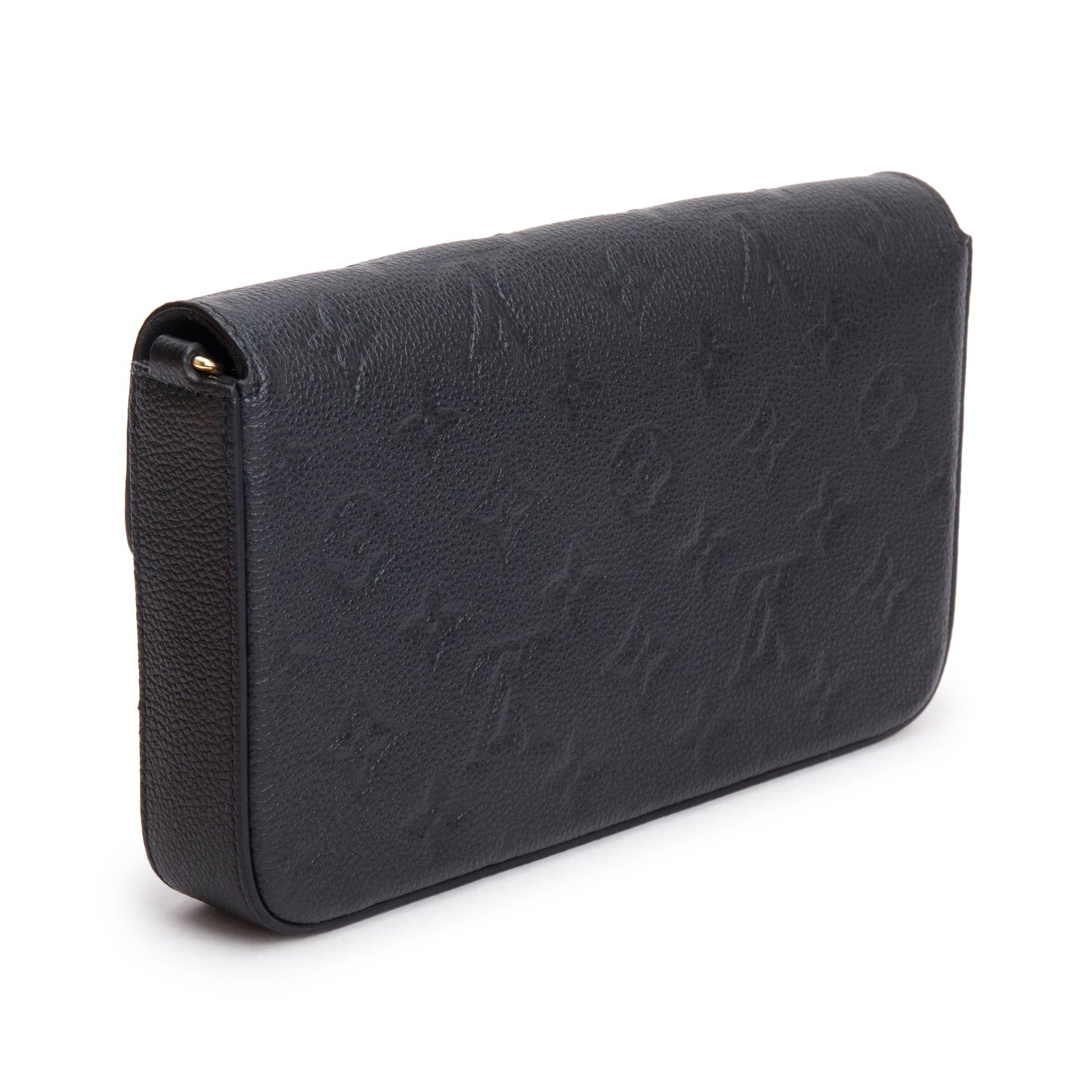 Louis Vuitton 2022 Black Monogram Empreinte Leather Felicie Pochette
