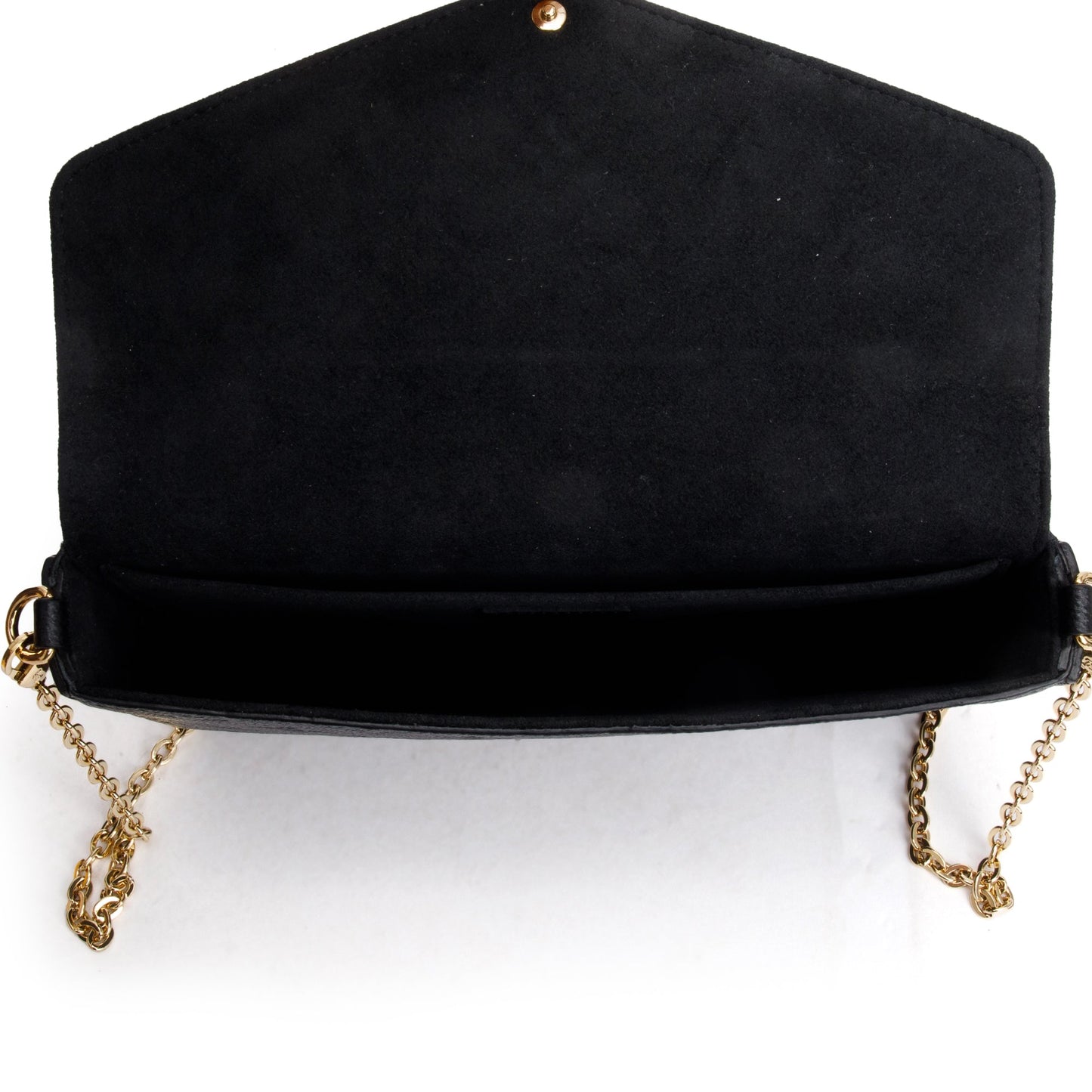 Louis Vuitton 2022 Black Monogram Empreinte Leather Felicie Pochette