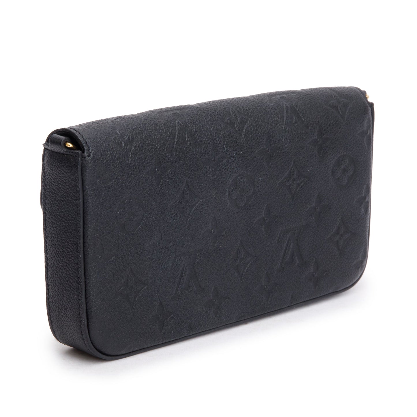 Louis Vuitton 2022 Black Monogram Empreinte Leather Felicie Pochette