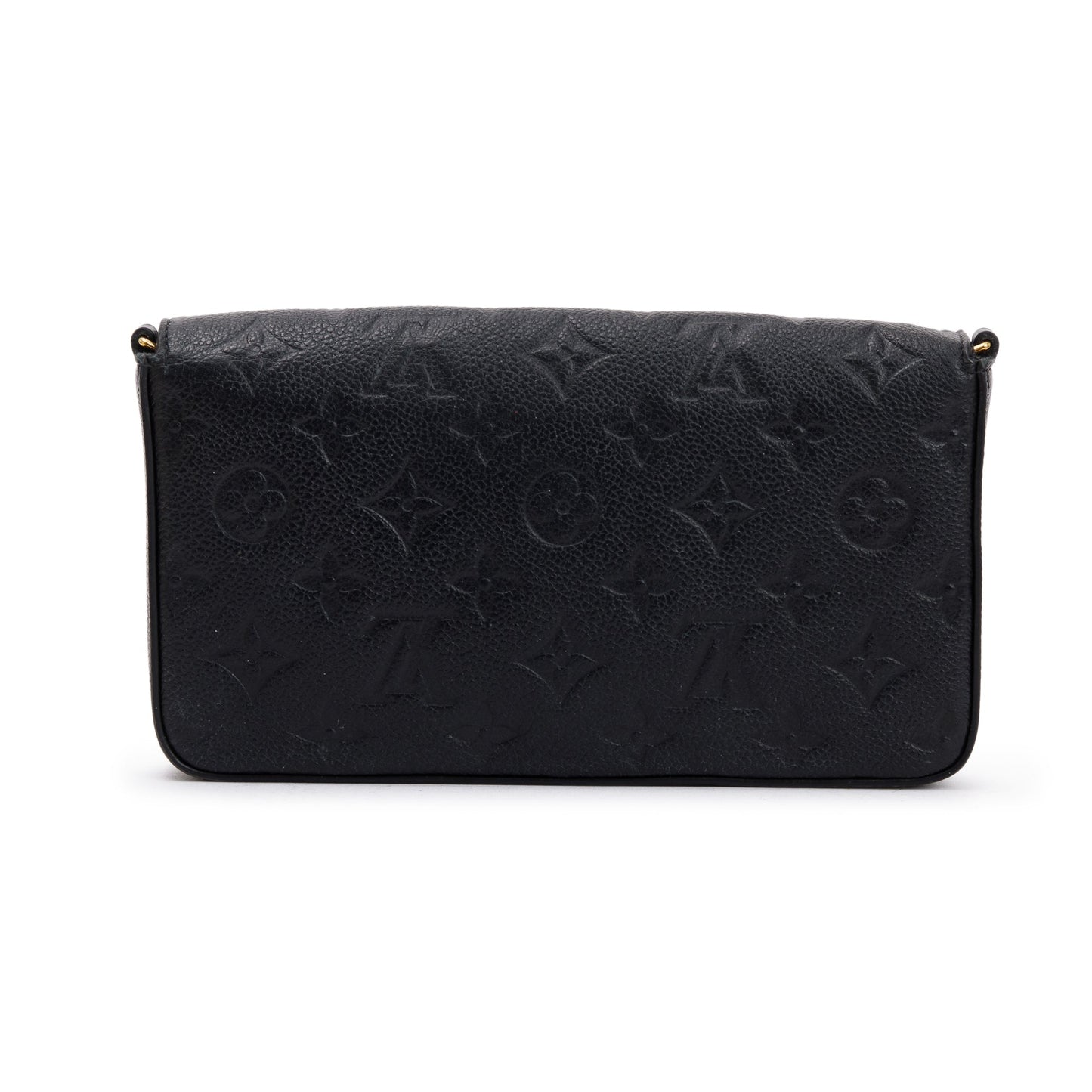Louis Vuitton 2022 Black Monogram Empreinte Leather Felicie Pochette