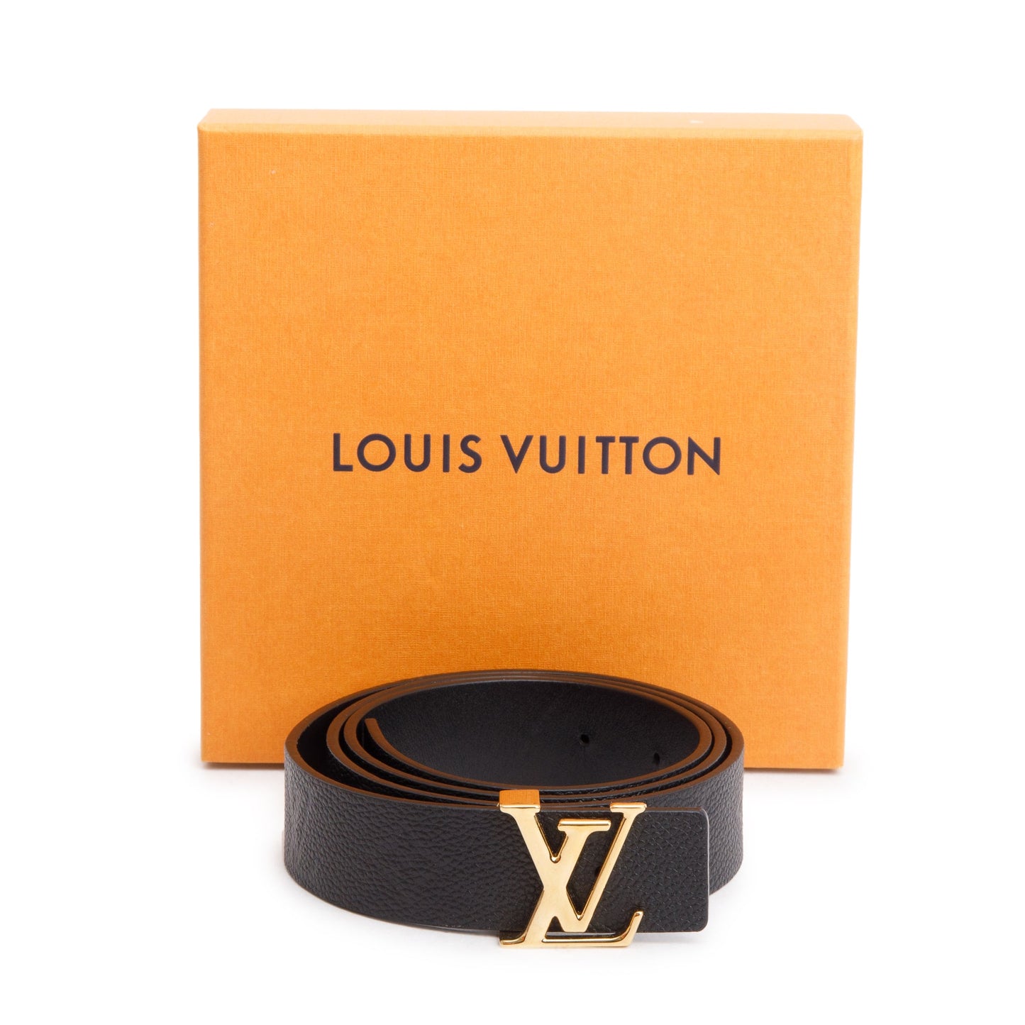 Louis Vuitton 2022 Black Monogram Empreinte Leather Iconic 30 MM Reversible Belt 90 36