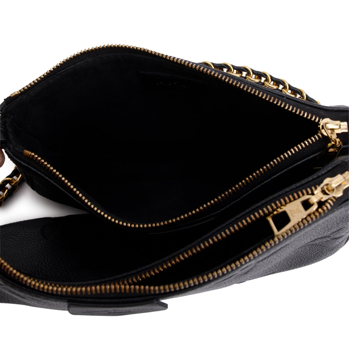 Louis Vuitton 2022 Black Monogram Empreinte Leather Multi Pochette Accessoires
