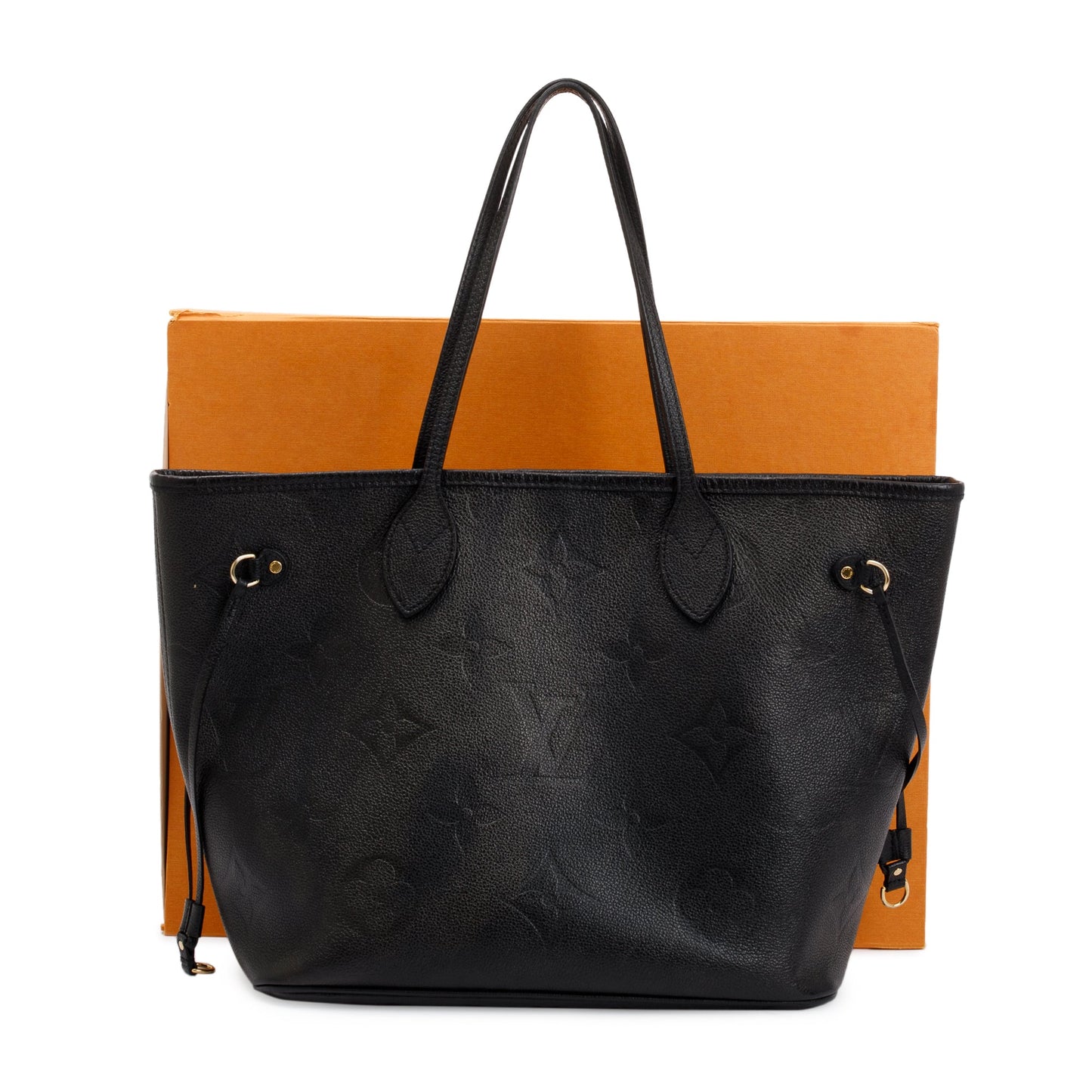 Louis Vuitton 2022 Black Monogram Empreinte Leather Neverfull MM