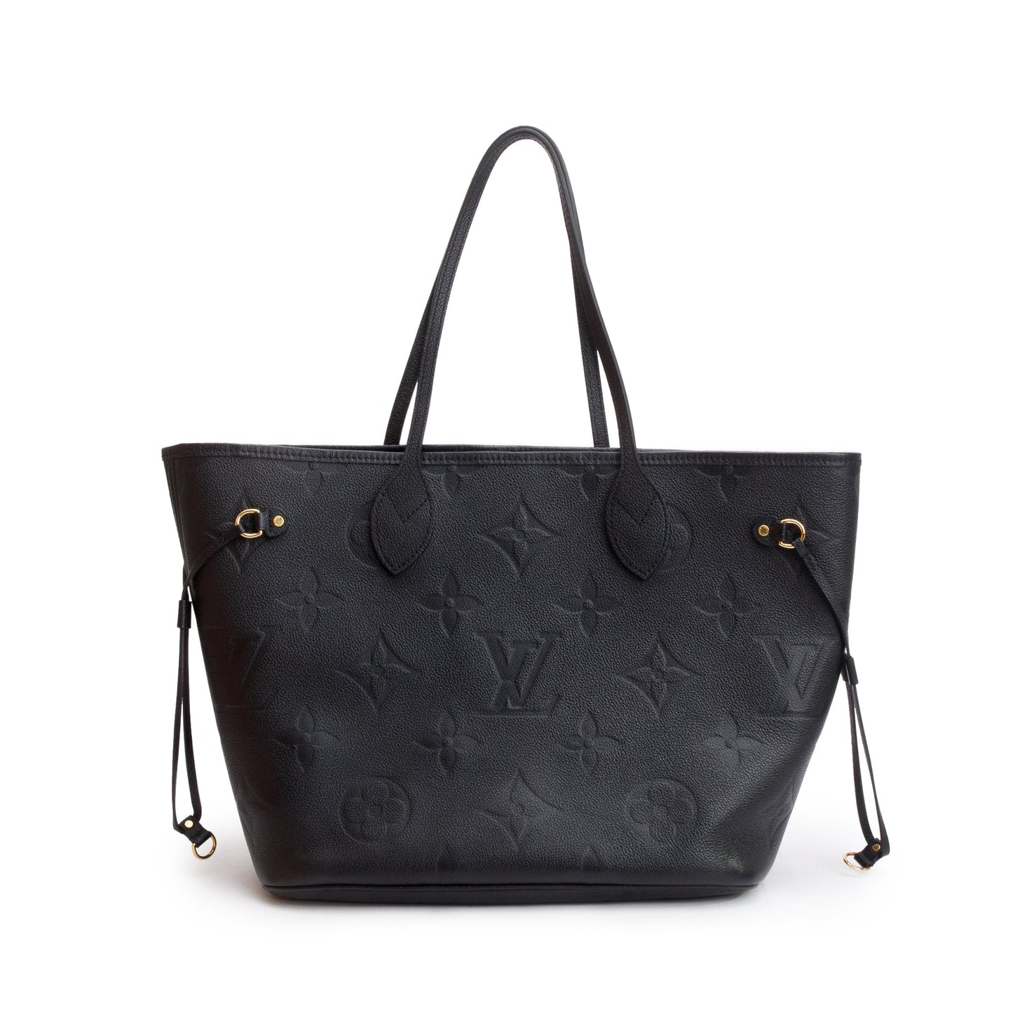 Louis Vuitton 2022 Black Monogram Empreinte Leather Neverfull MM