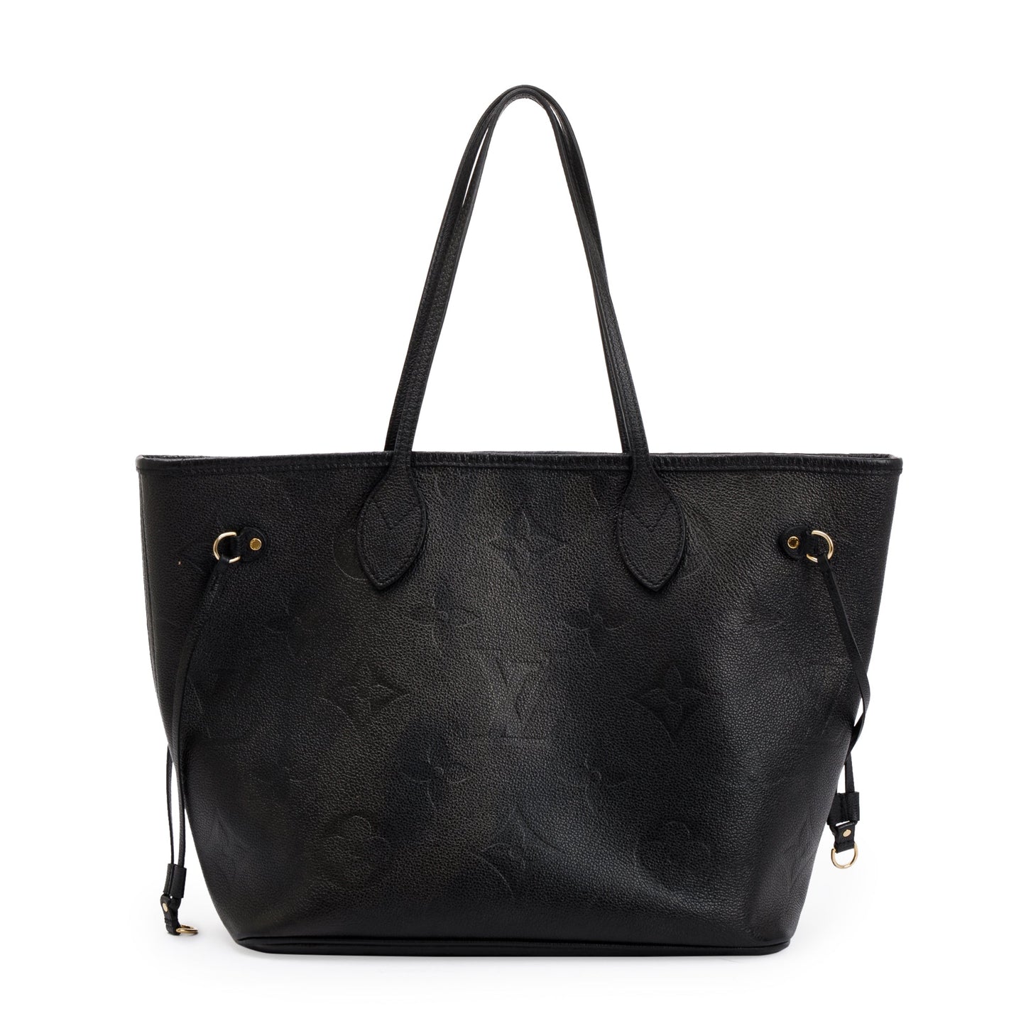 Louis Vuitton 2022 Black Monogram Empreinte Leather Neverfull MM