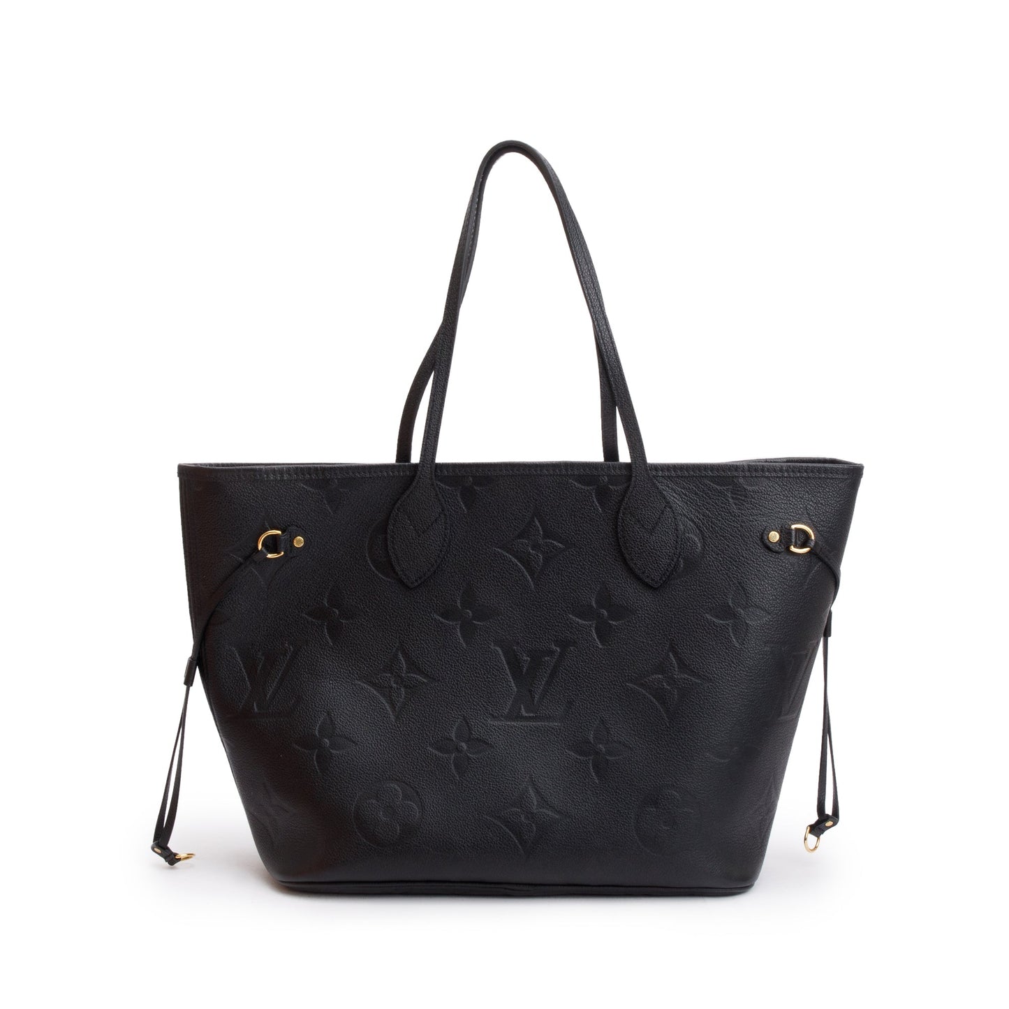 Louis Vuitton 2022 Black Monogram Empreinte Leather Neverfull MM