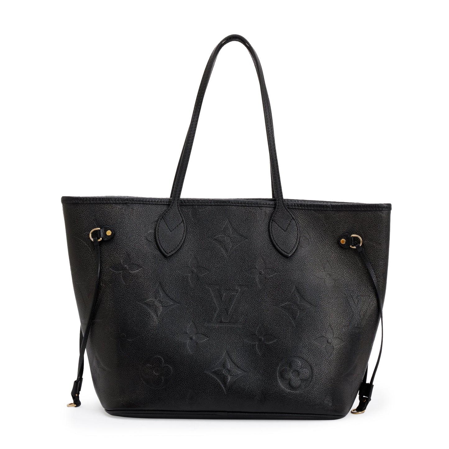 Louis Vuitton 2022 Black Monogram Empreinte Leather Neverfull MM