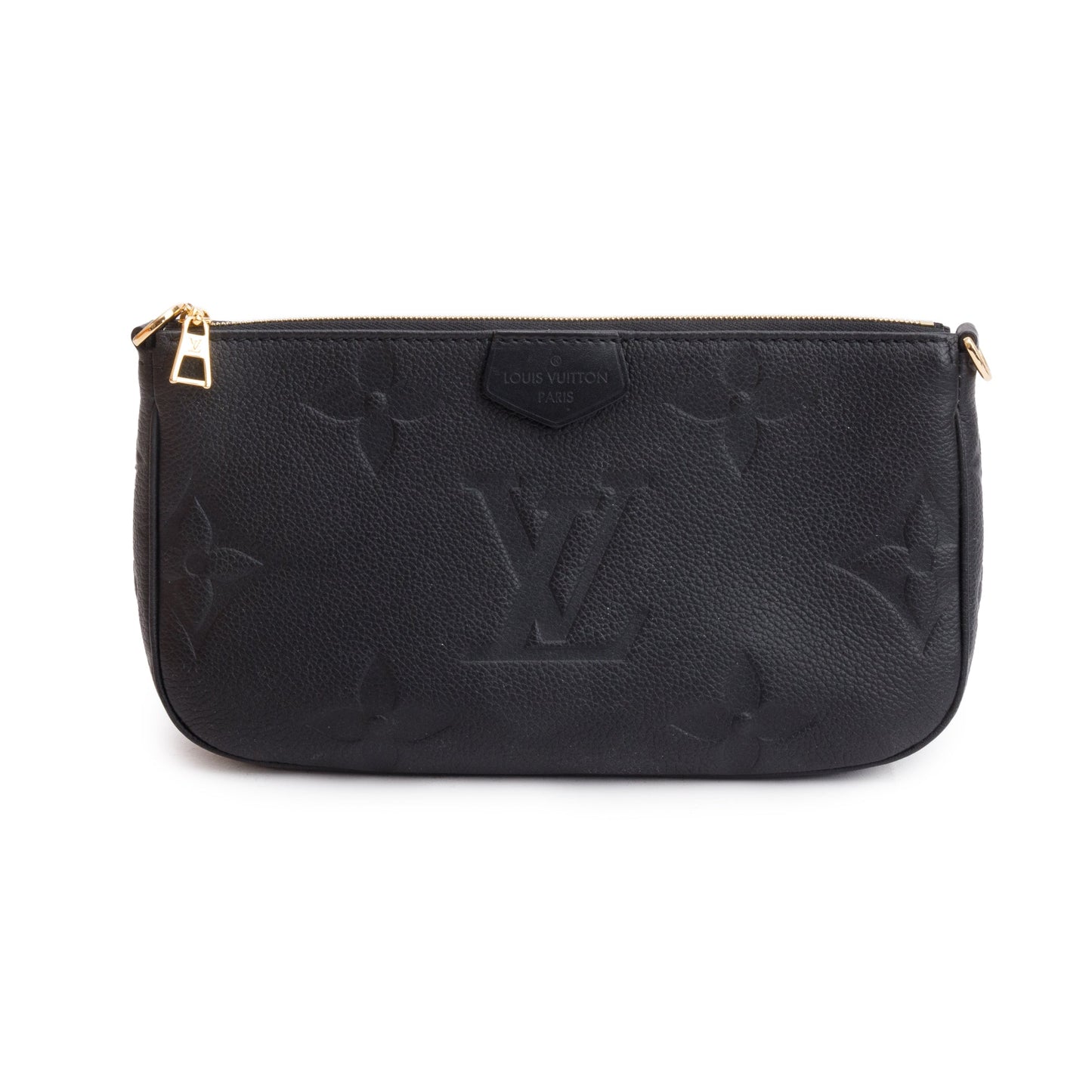 Louis Vuitton 2022 Black Monogram Empreinte Leather Pochette Accessoires