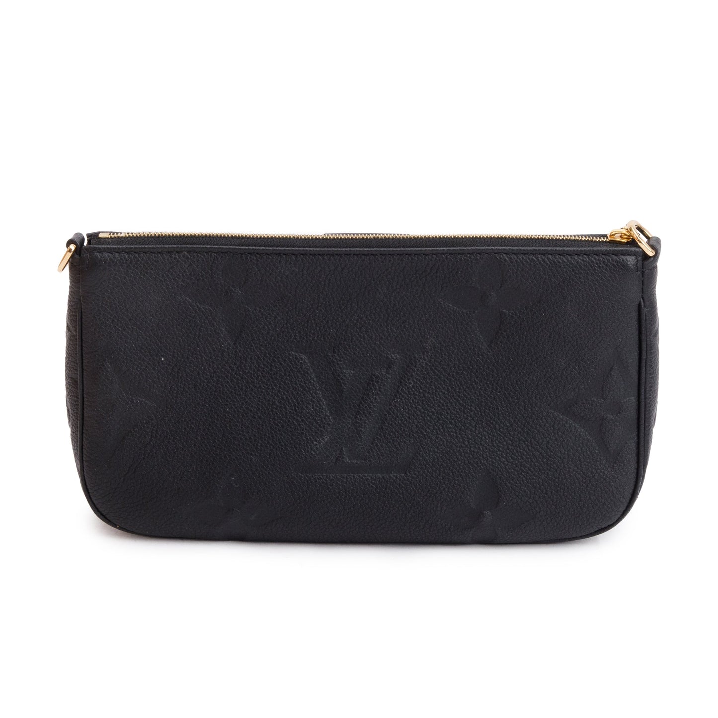 Louis Vuitton 2022 Black Monogram Empreinte Leather Pochette Accessoires