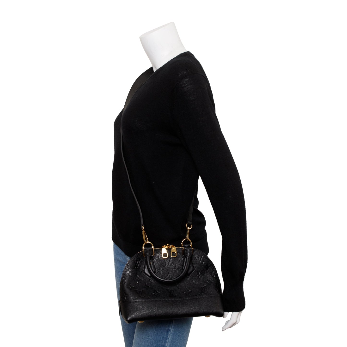 Louis Vuitton 2022 Black Monogram Empreinte Neo Alma BB