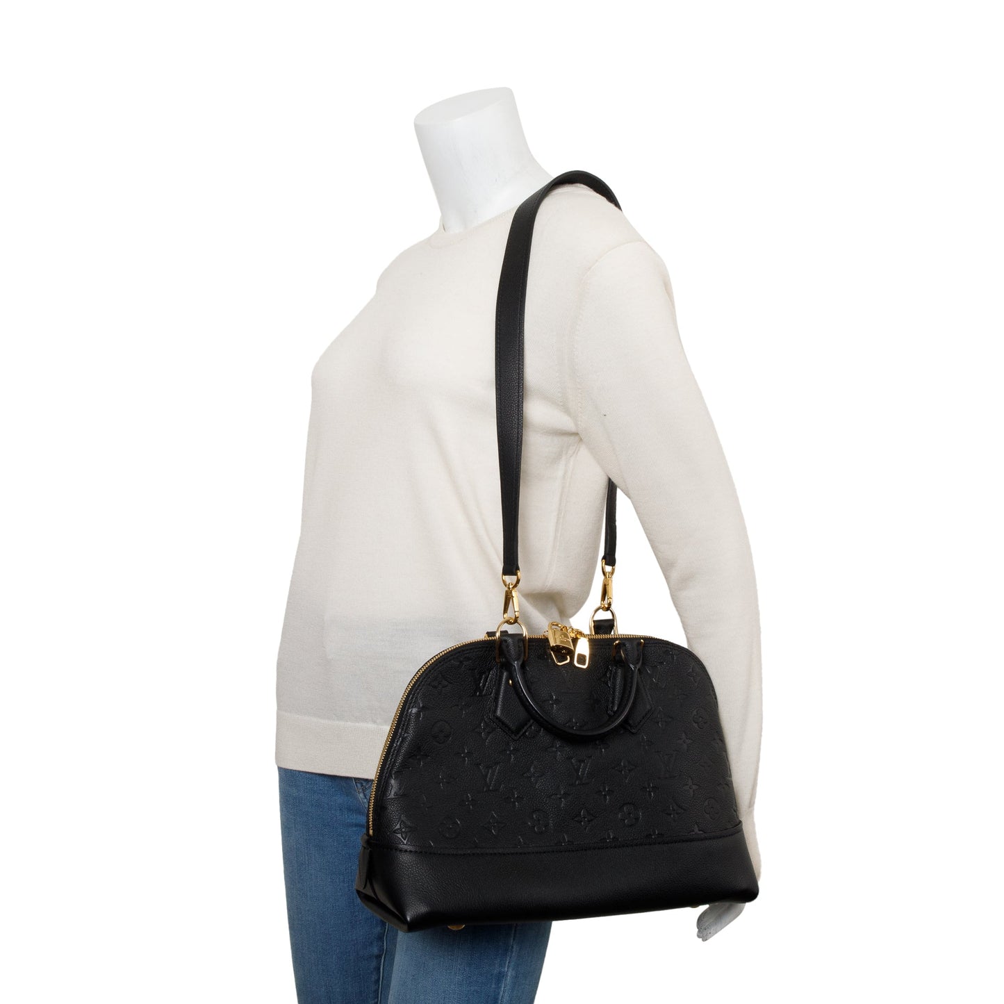 Louis Vuitton 2022 Black Monogram Empreinte Neo Alma PM