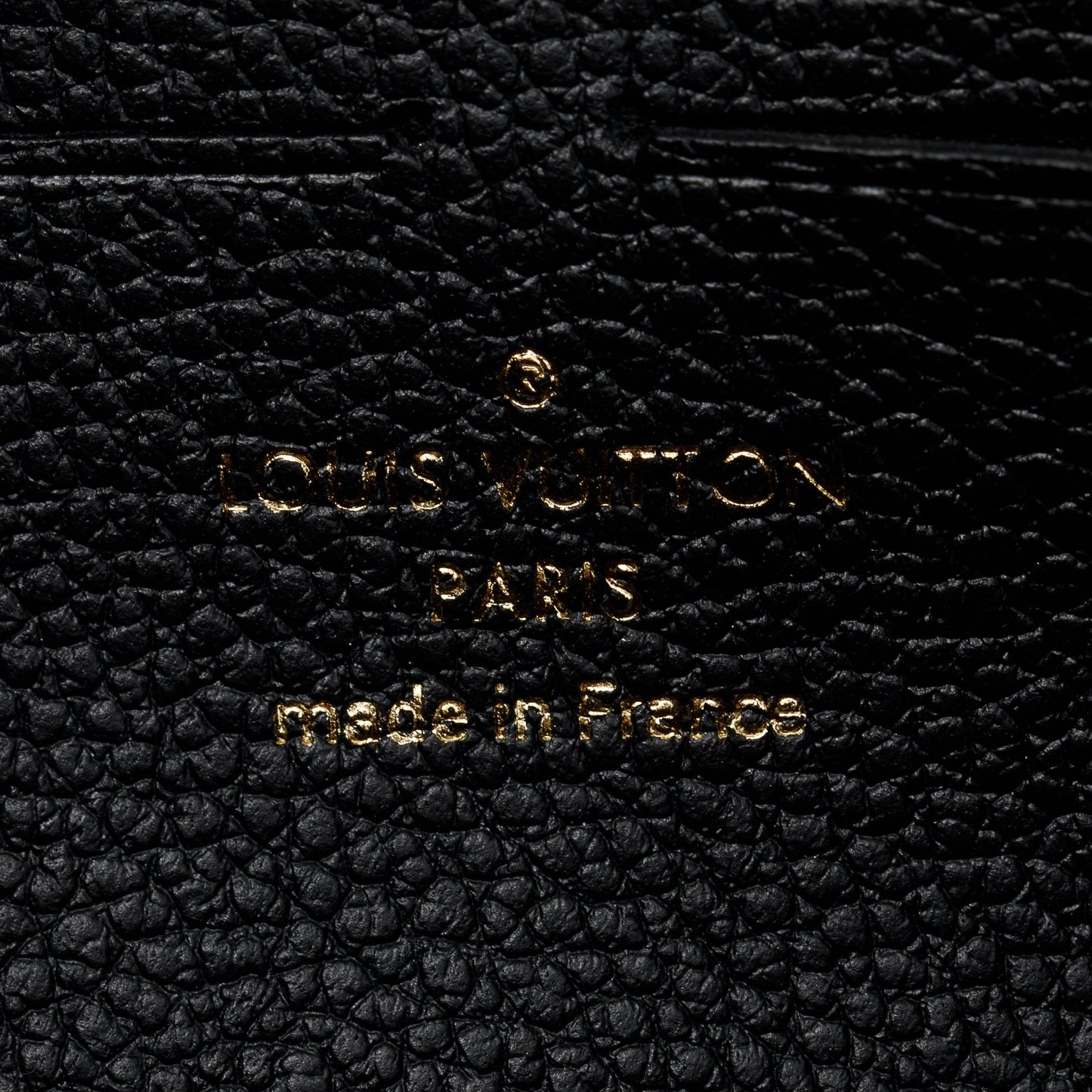 Louis Vuitton 2022 Black Monogram Empreinte Vavin Chain Wallet