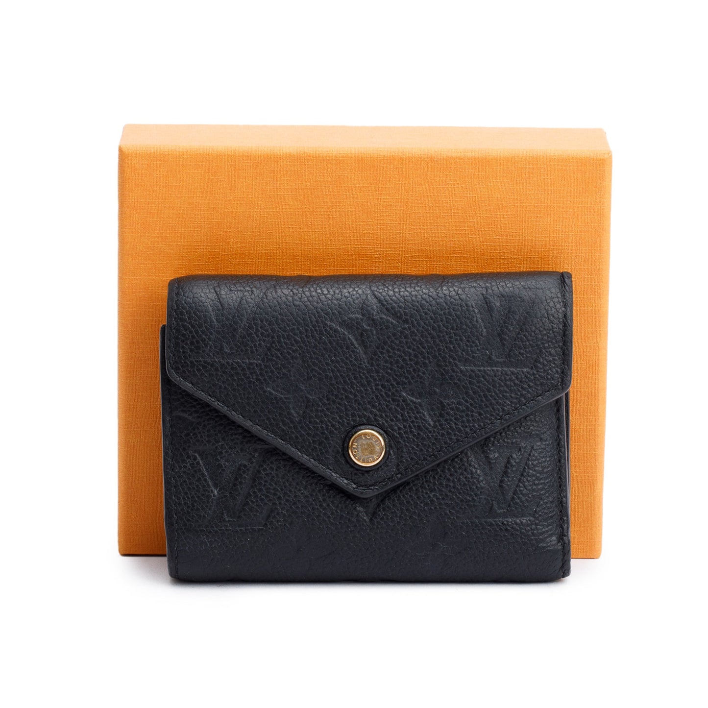 Louis Vuitton 2022 Black Monogram Empreinte Victorine Wallet
