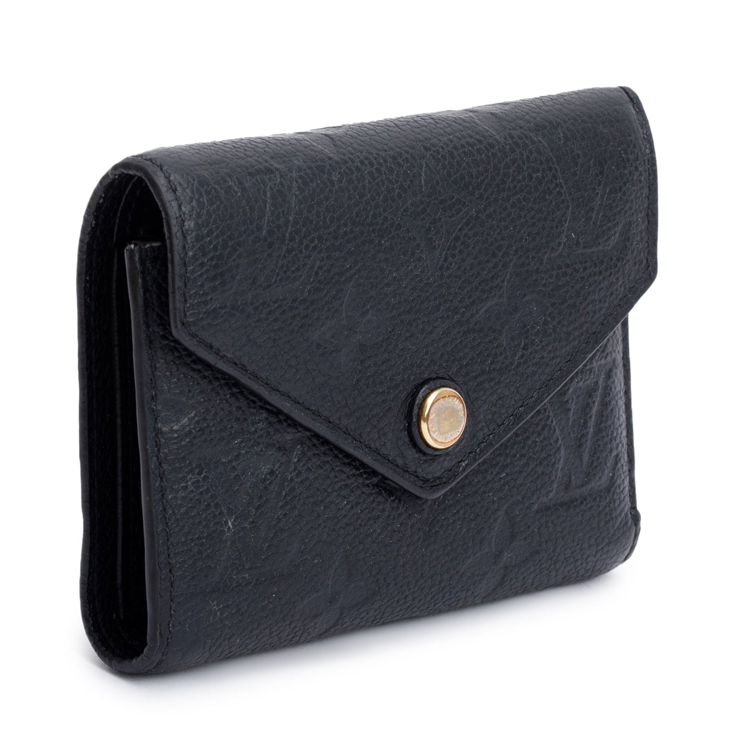 Louis Vuitton 2022 Black Monogram Empreinte Victorine Wallet