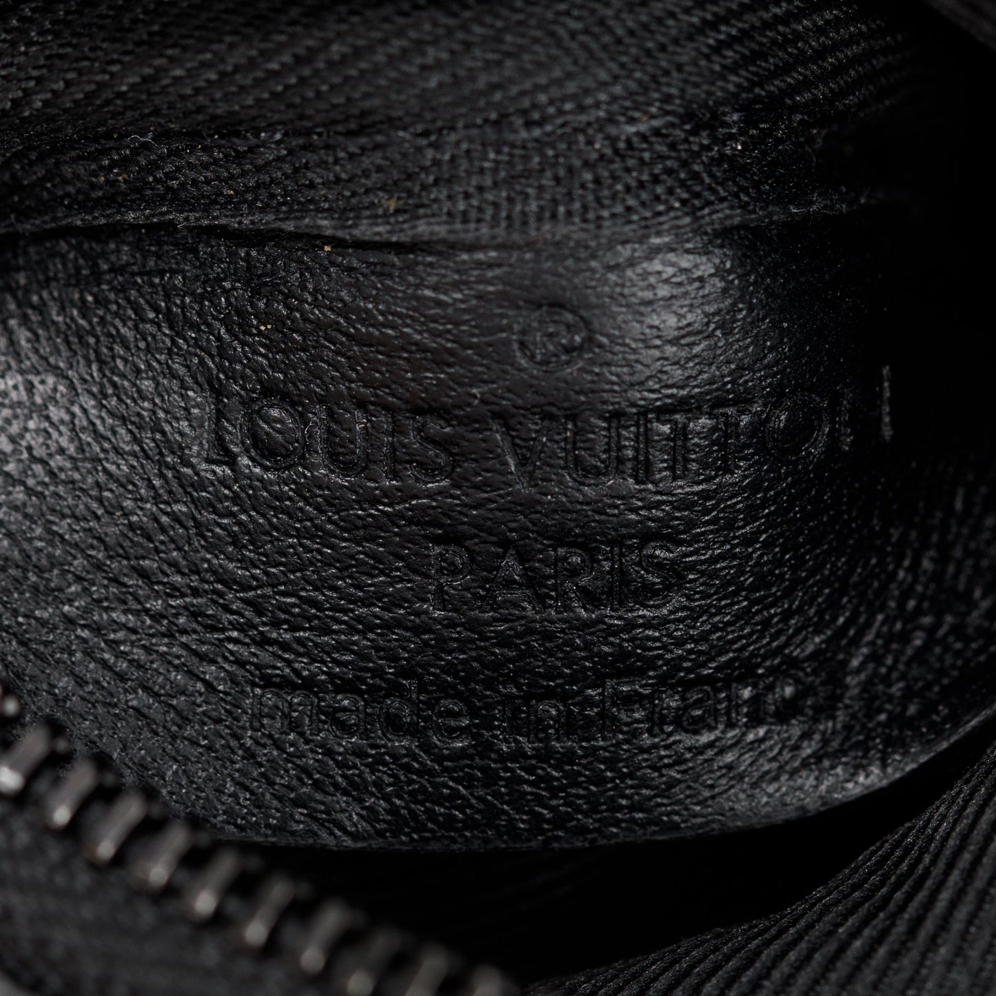 Louis Vuitton 2022 Black Monogram Shadow Embossed Calfskin Leather Duo Messenger Bag