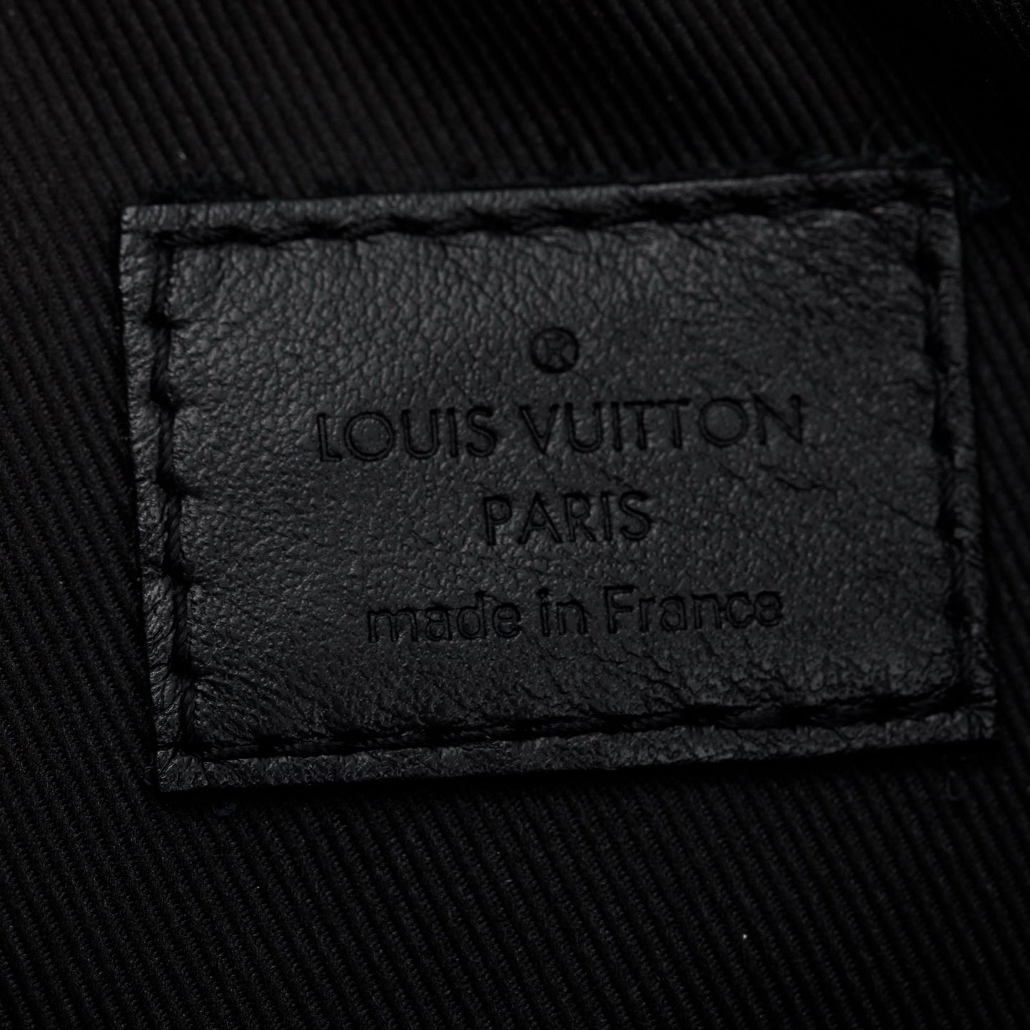 Louis Vuitton 2022 Black Monogram Shadow Embossed Calfskin Leather Duo Messenger Bag