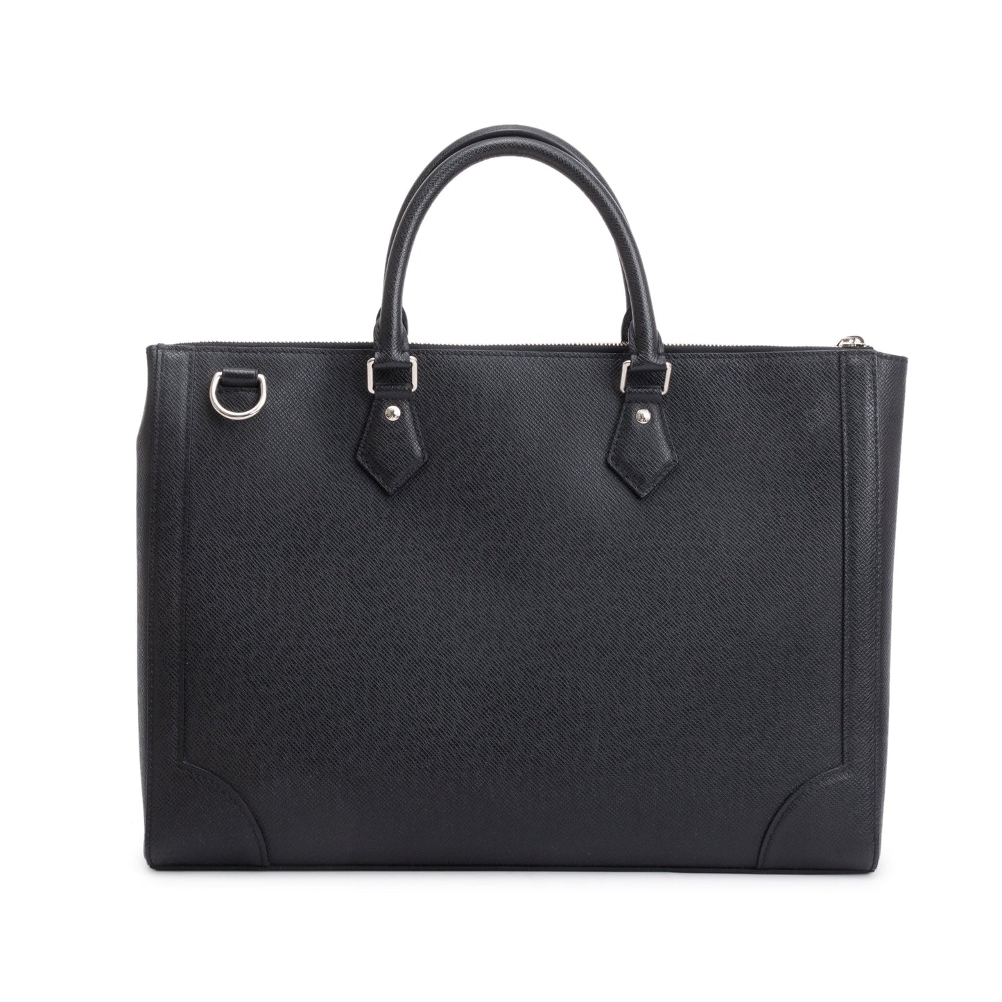 Louis Vuitton 2022 Black Taiga Leather Slim Briefcase NV