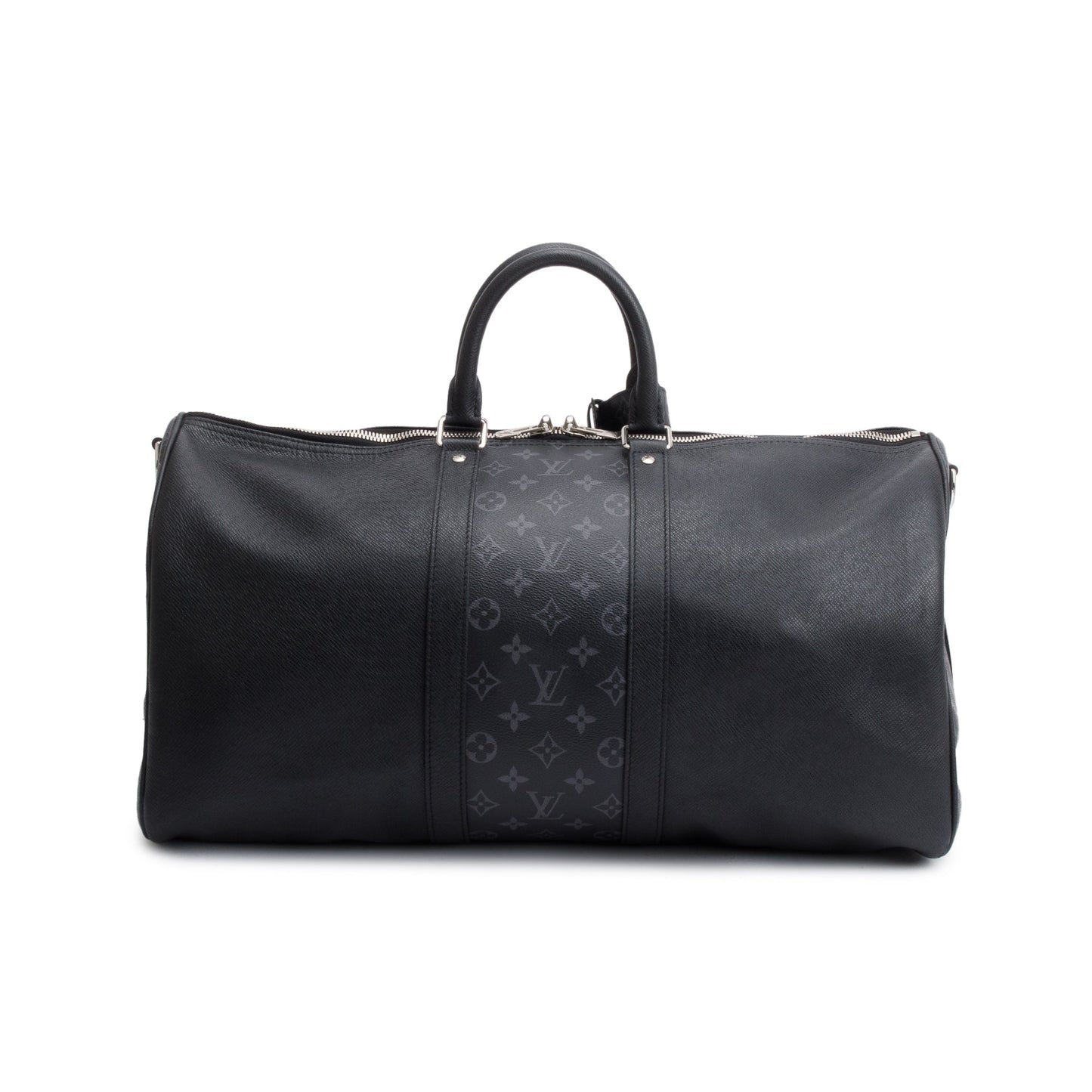 Louis Vuitton 2022 Black Taigarama Keepall Bandouliere 50