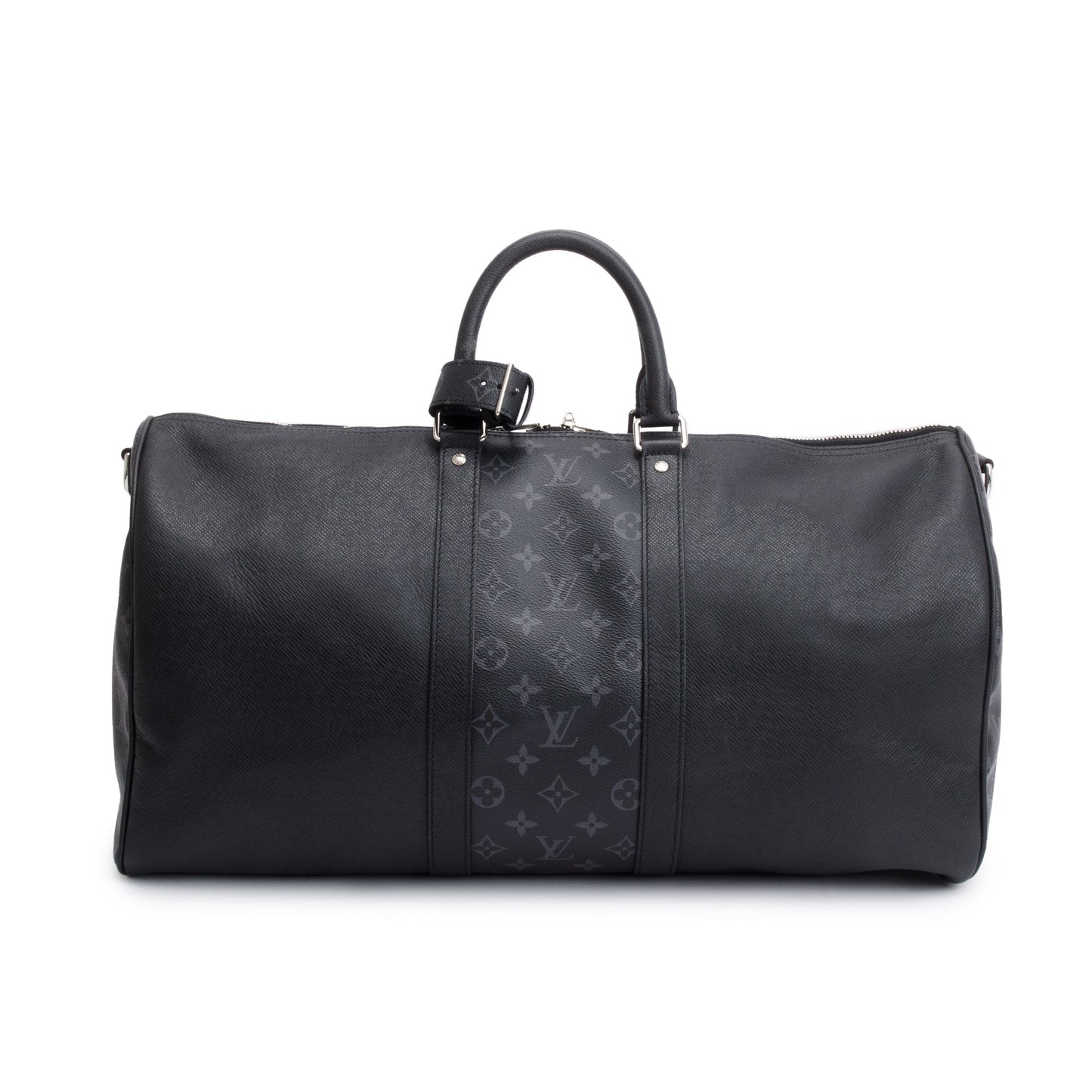 Louis Vuitton 2022 Black Taigarama Keepall Bandouliere 50