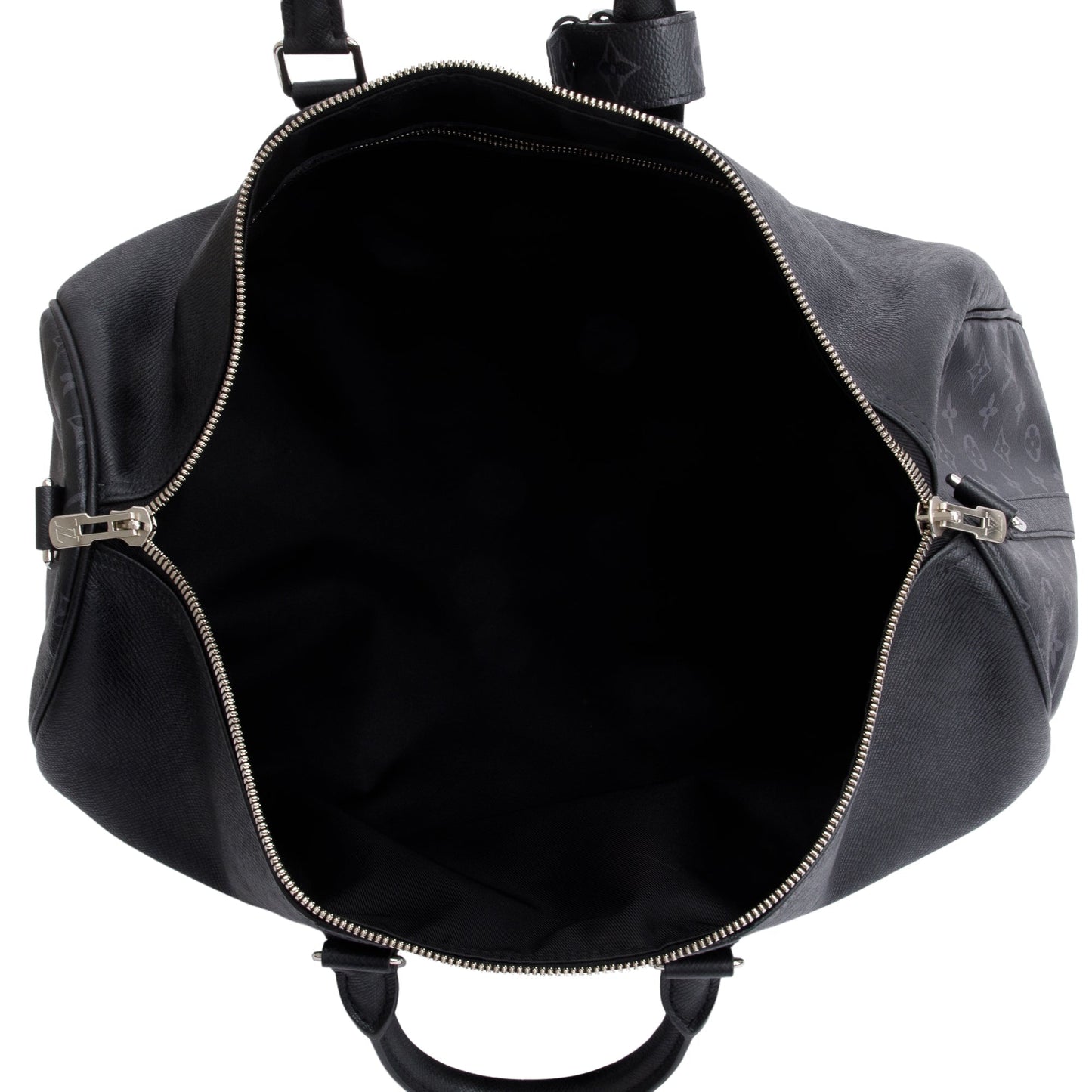 Louis Vuitton 2022 Black Taigarama Keepall Bandouliere 50