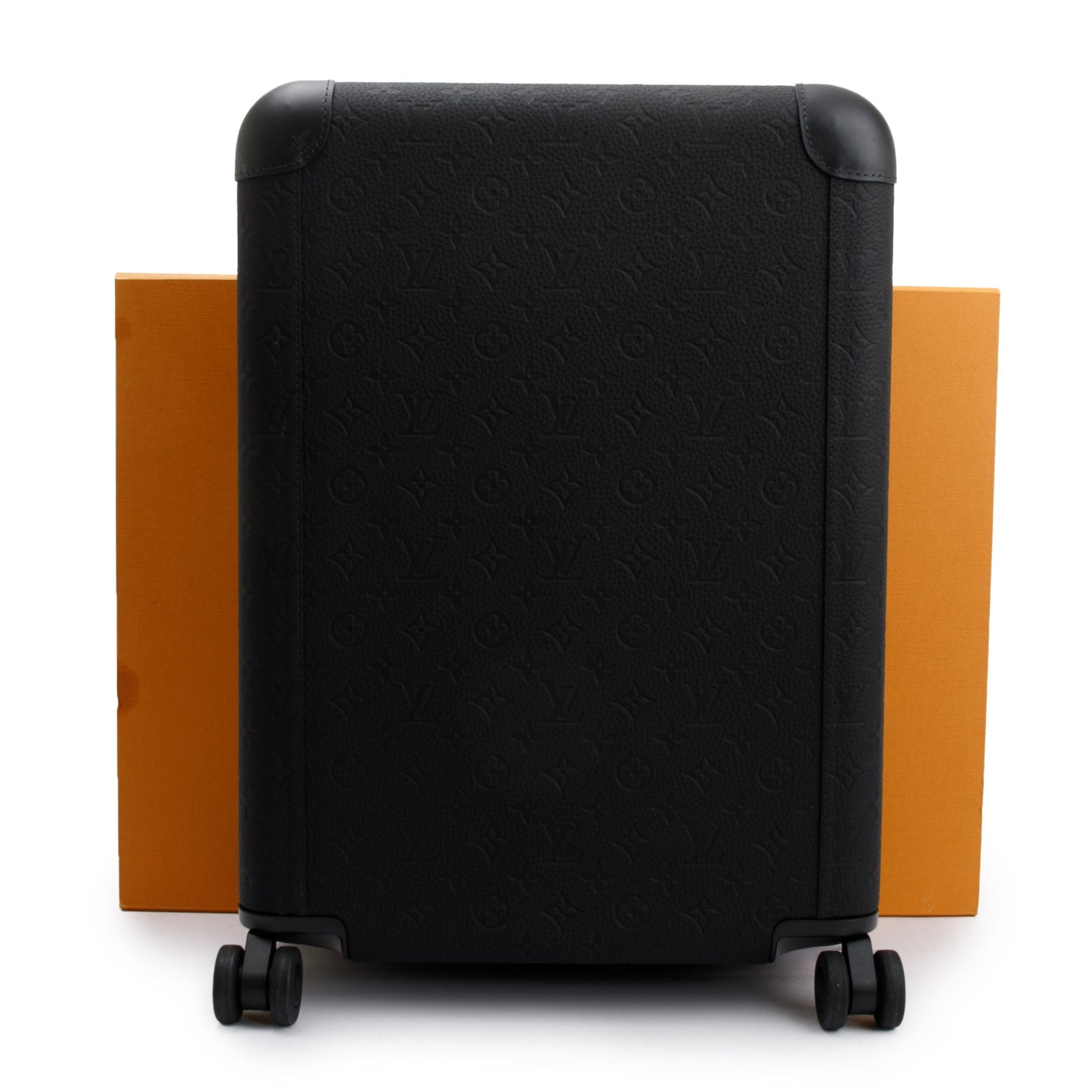 Louis Vuitton 2022 Black Taurillon Monogram Leather Horizon 55 Luggage