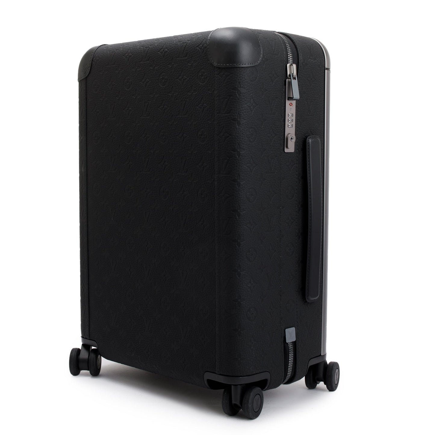 Louis Vuitton 2022 Black Taurillon Monogram Leather Horizon 55 Luggage