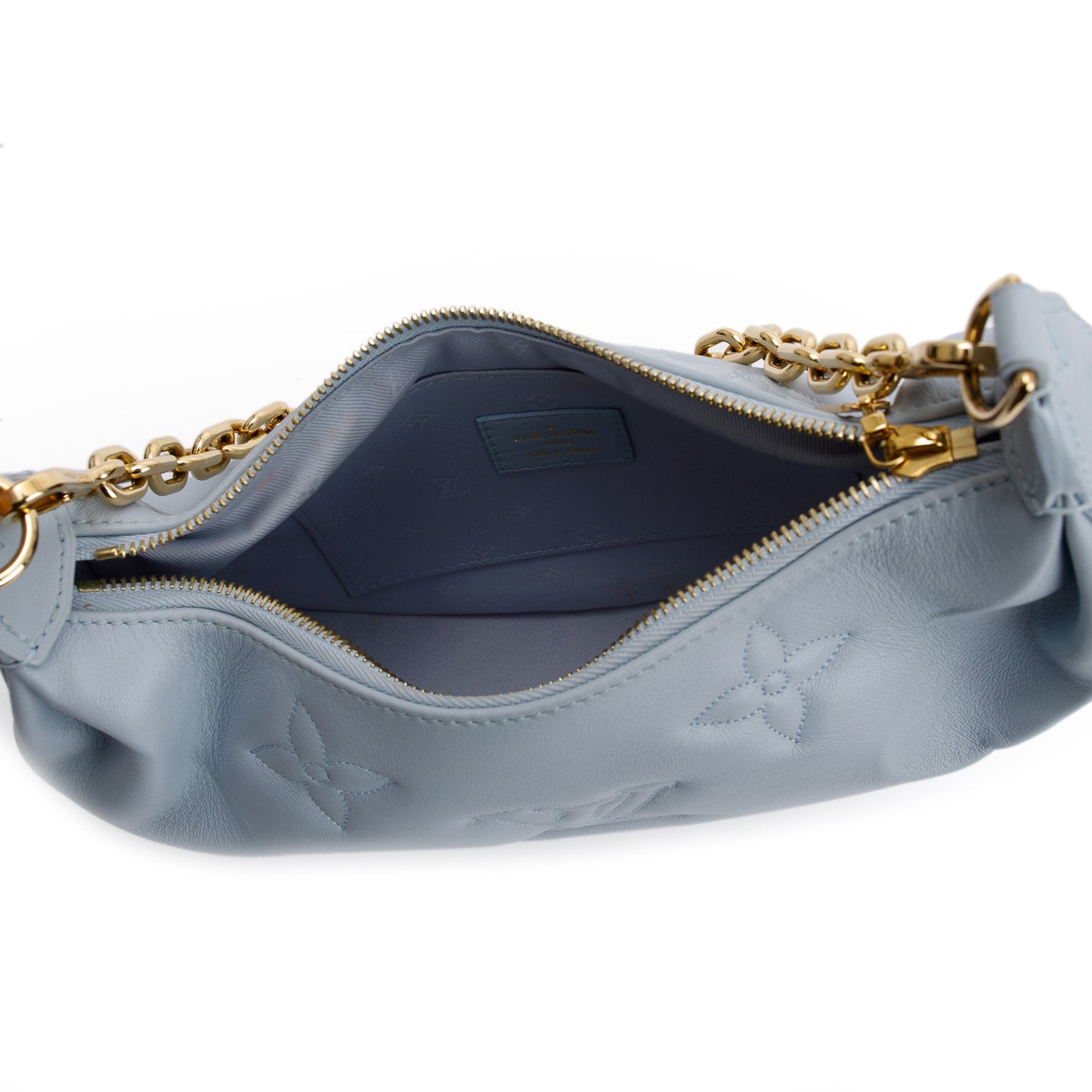 Louis Vuitton 2022 Blue Monogram Calfskin Over The Moon Bag