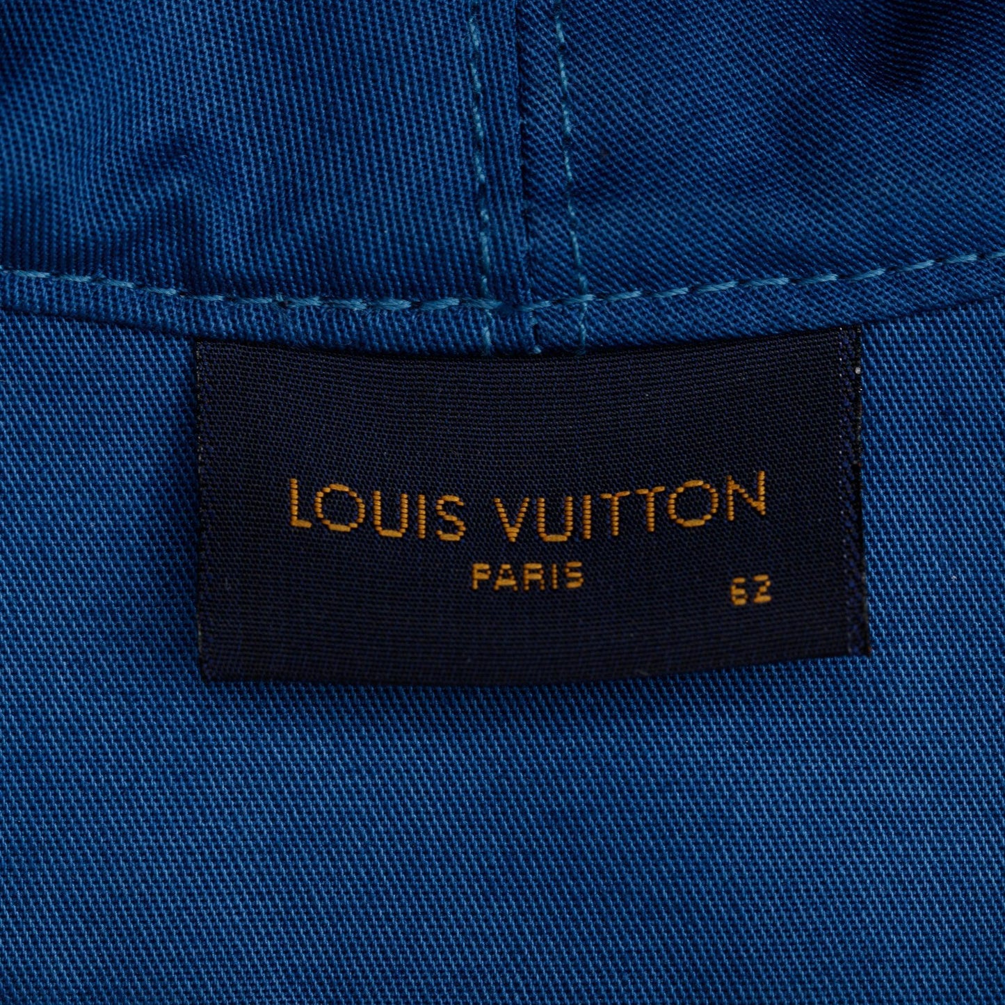 Louis Vuitton 2022 Blue Monogram Denim Essential Bucket Hat, Size 62