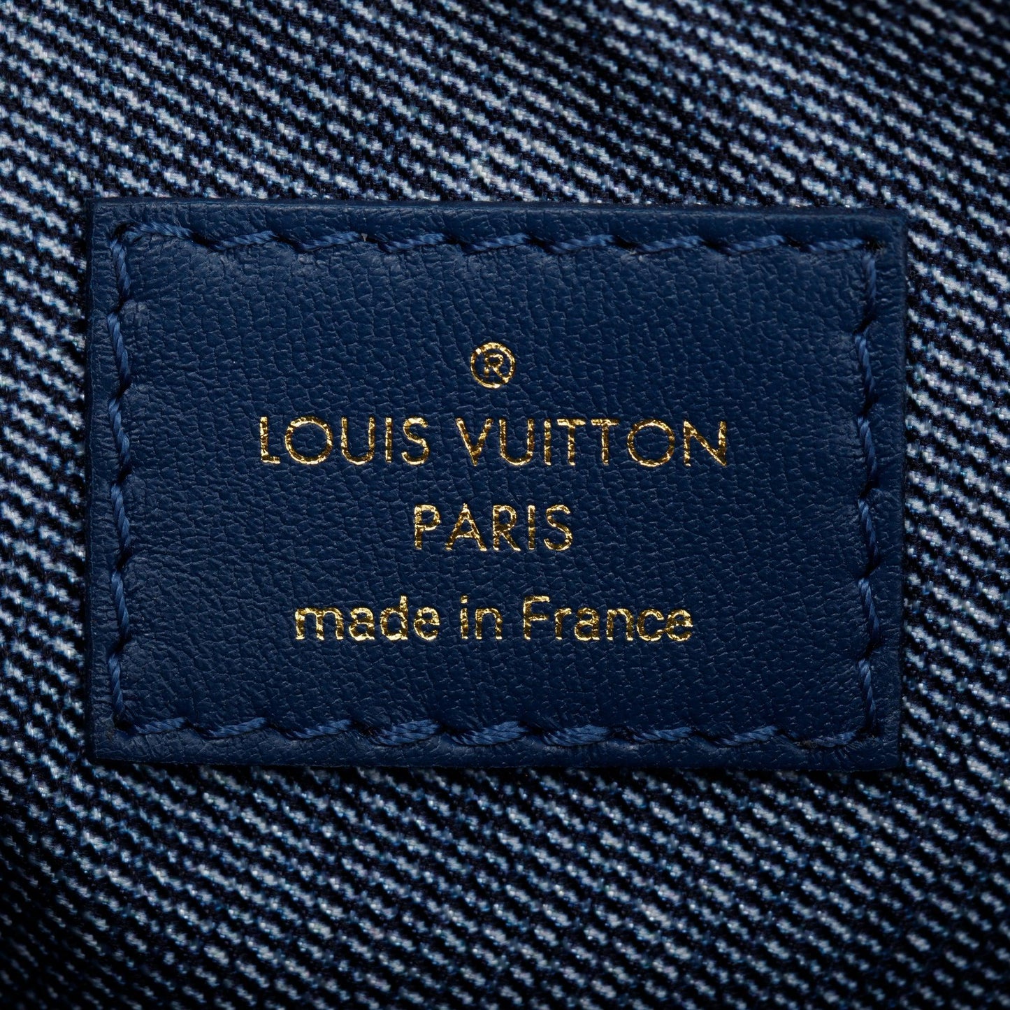 Louis Vuitton 2022 Blue Monogram Embossed Lambskin Leather Coussin PM