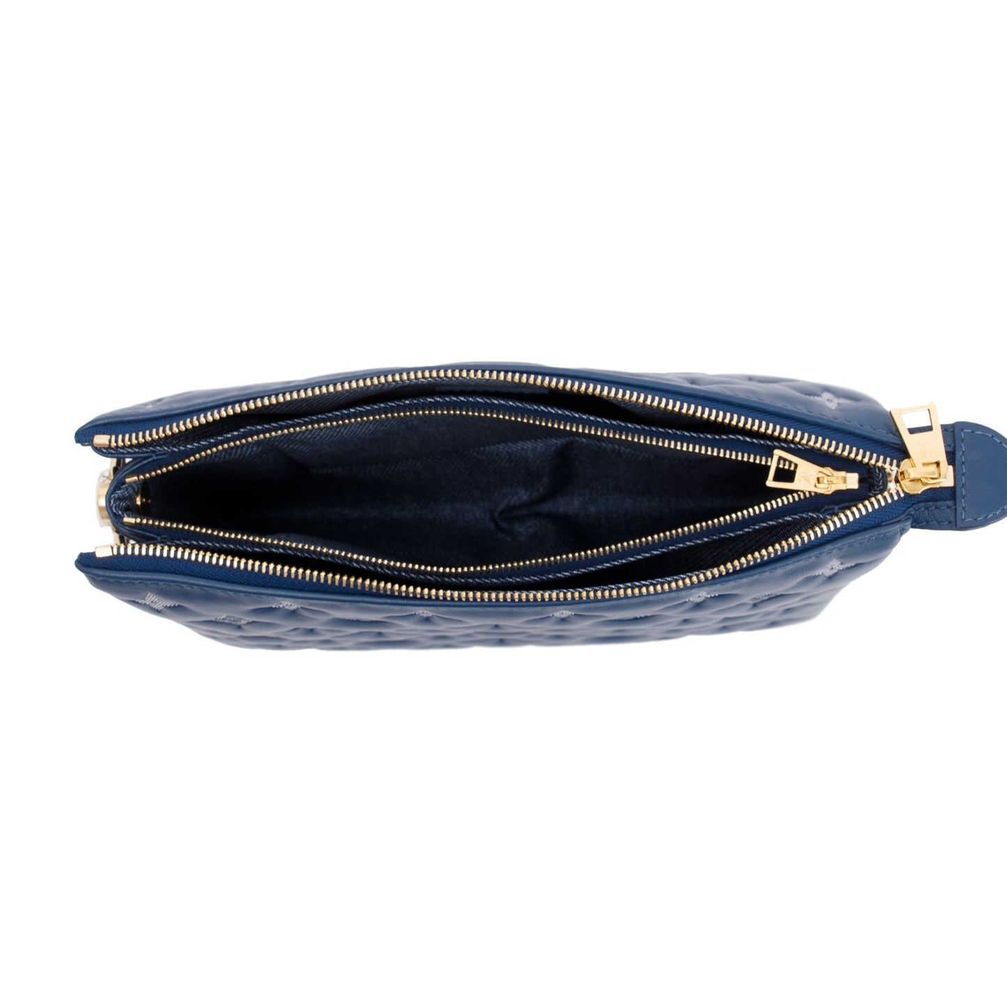 Louis Vuitton 2022 Blue Monogram Embossed Lambskin Leather Coussin PM