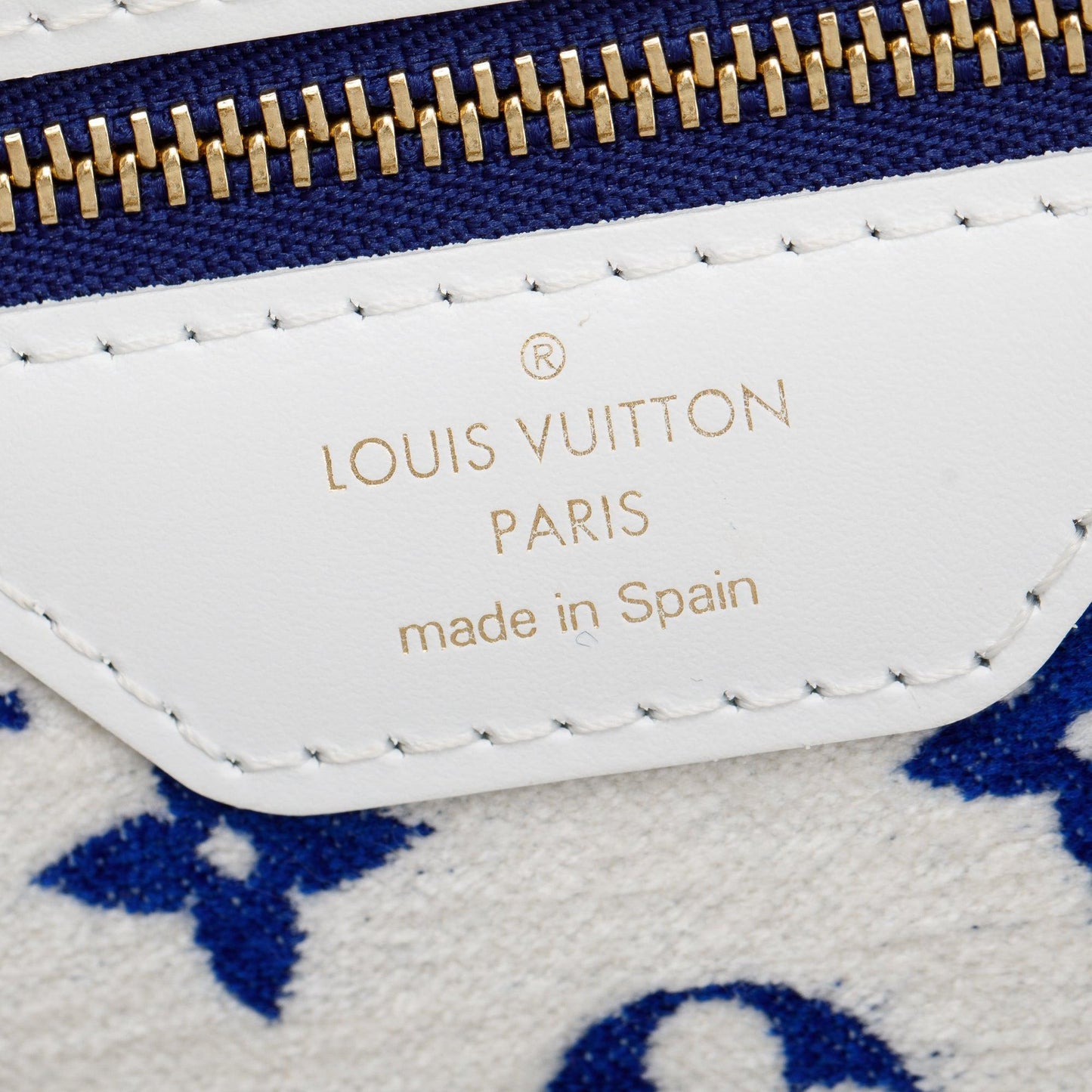 Louis Vuitton 2022 Blue Monogram Velvet Neverfull MM