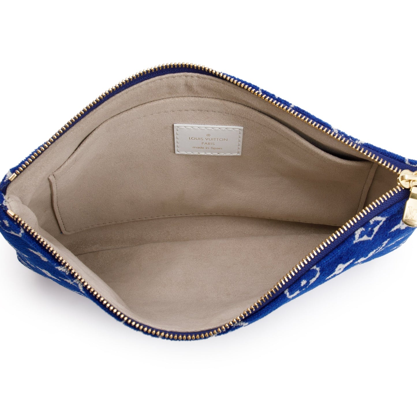 Louis Vuitton 2022 Blue Monogram Velvet Neverfull MM